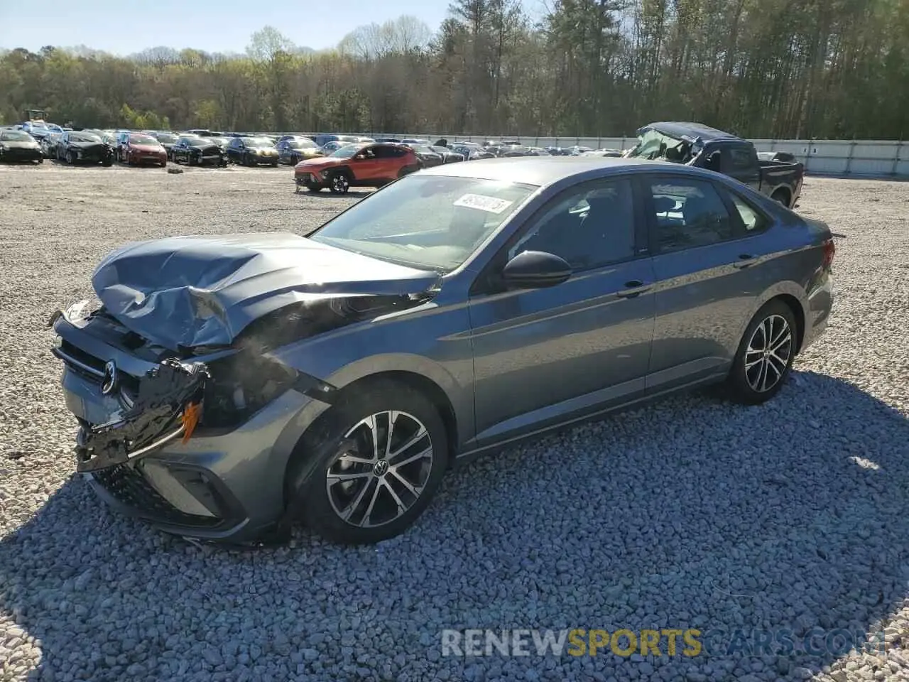 1 Photograph of a damaged car 3VWBX7BU2SM038212 VOLKSWAGEN JETTA 2025