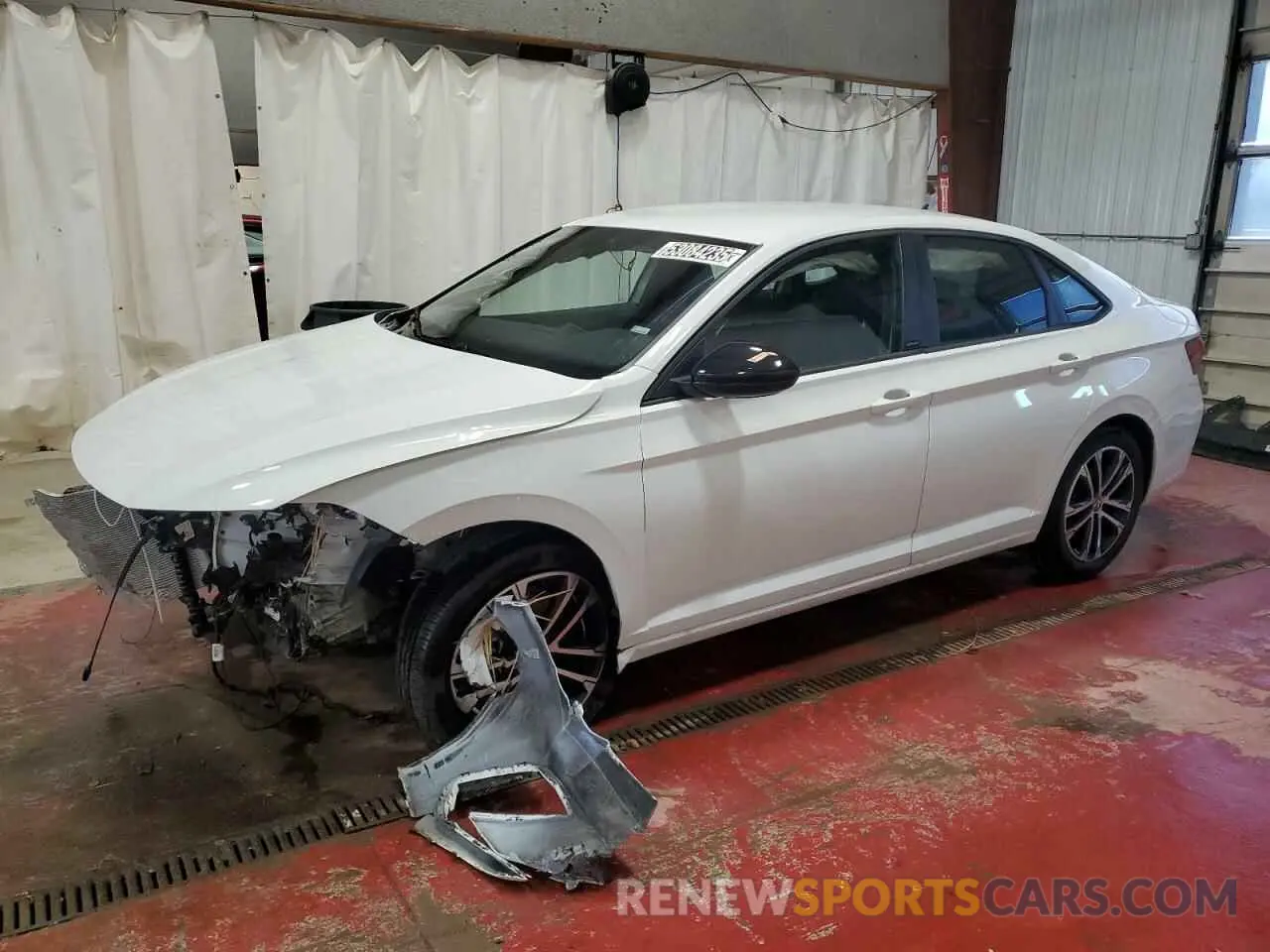 1 Photograph of a damaged car 3VWBX7BU3SM013948 VOLKSWAGEN JETTA 2025
