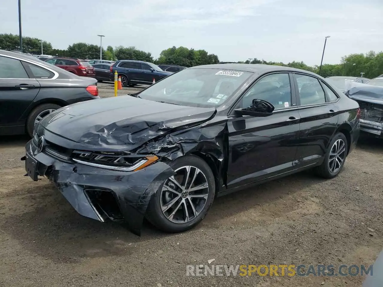 1 Photograph of a damaged car 3VWBX7BU9SM040068 VOLKSWAGEN JETTA 2025