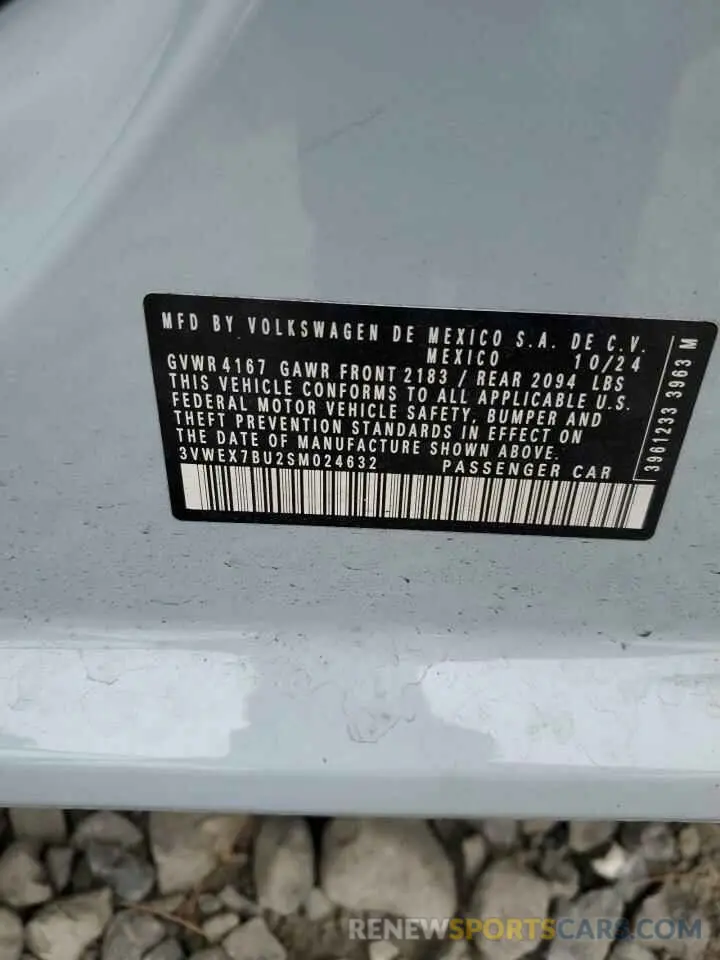 14 Photograph of a damaged car 3VWEX7BU2SM024632 VOLKSWAGEN JETTA 2025