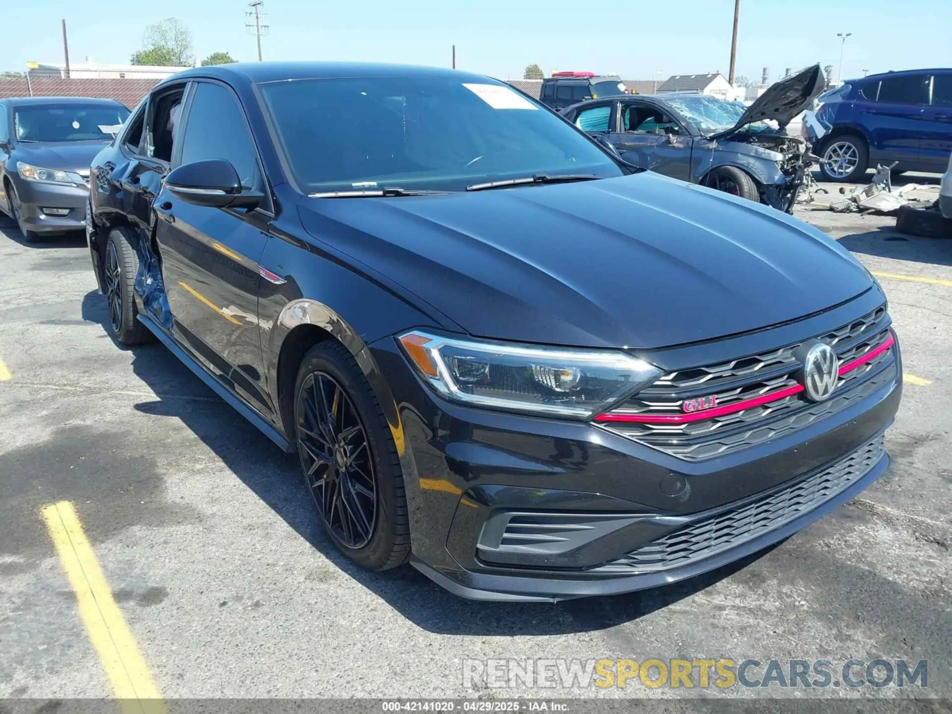 1 Photograph of a damaged car 3VW6T7BU4KM255418 VOLKSWAGEN JETTA GLI 2019