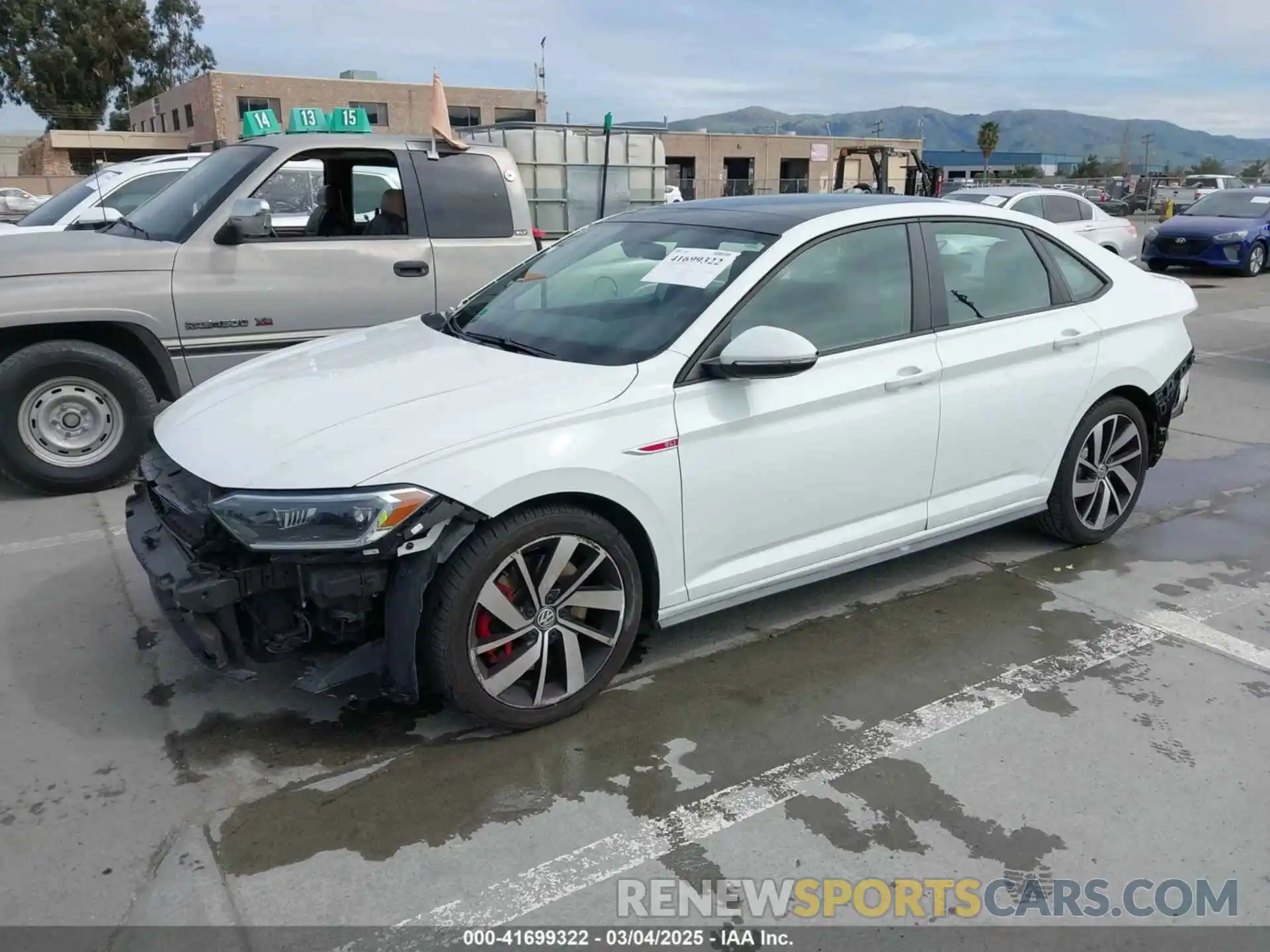 2 Photograph of a damaged car 3VW6T7BU5KM153254 VOLKSWAGEN JETTA GLI 2019