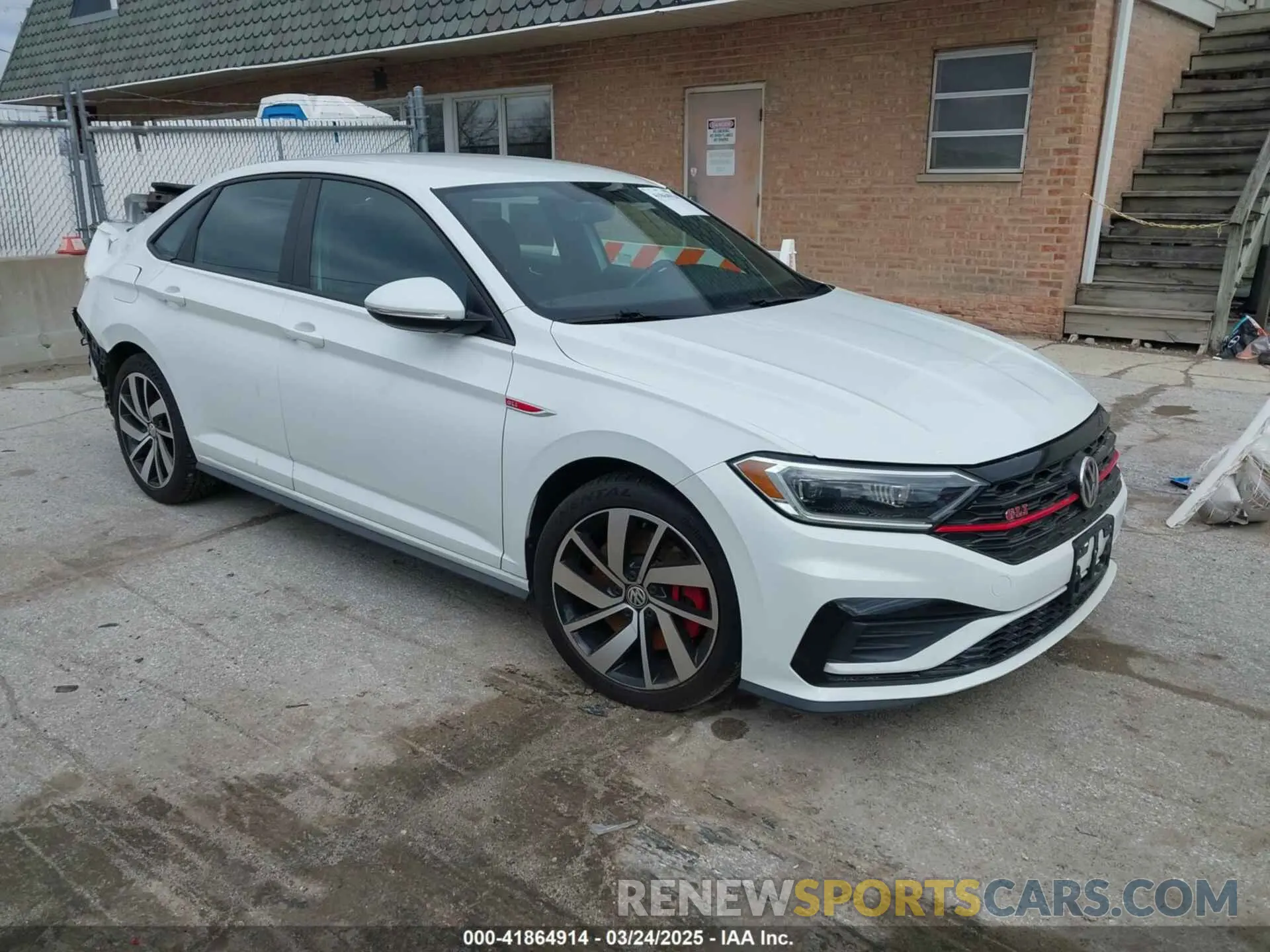 1 Photograph of a damaged car 3VW6T7BU9KM243846 VOLKSWAGEN JETTA GLI 2019
