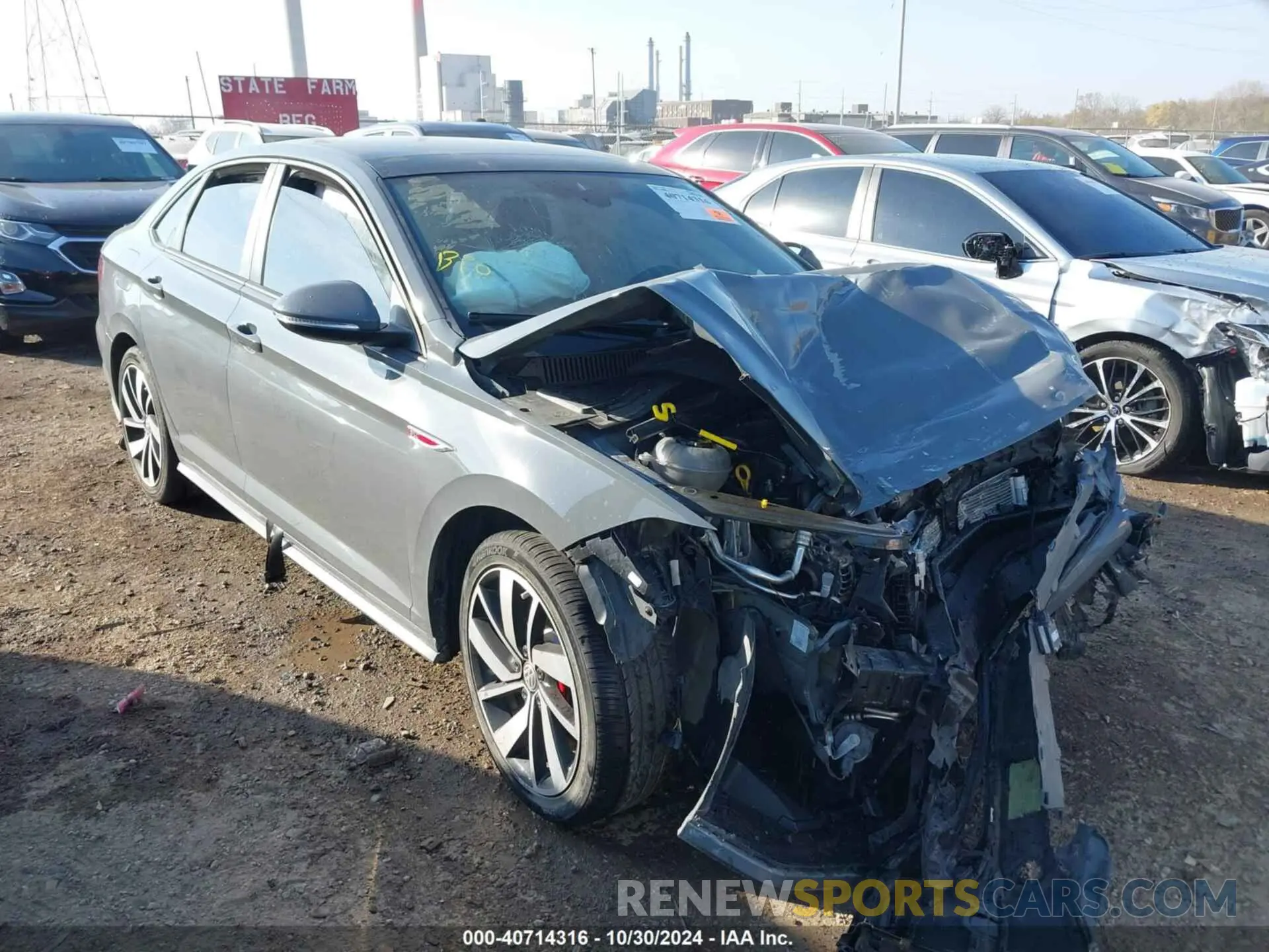 1 Photograph of a damaged car 3VW6T7BU2MM070514 VOLKSWAGEN JETTA GLI 2021