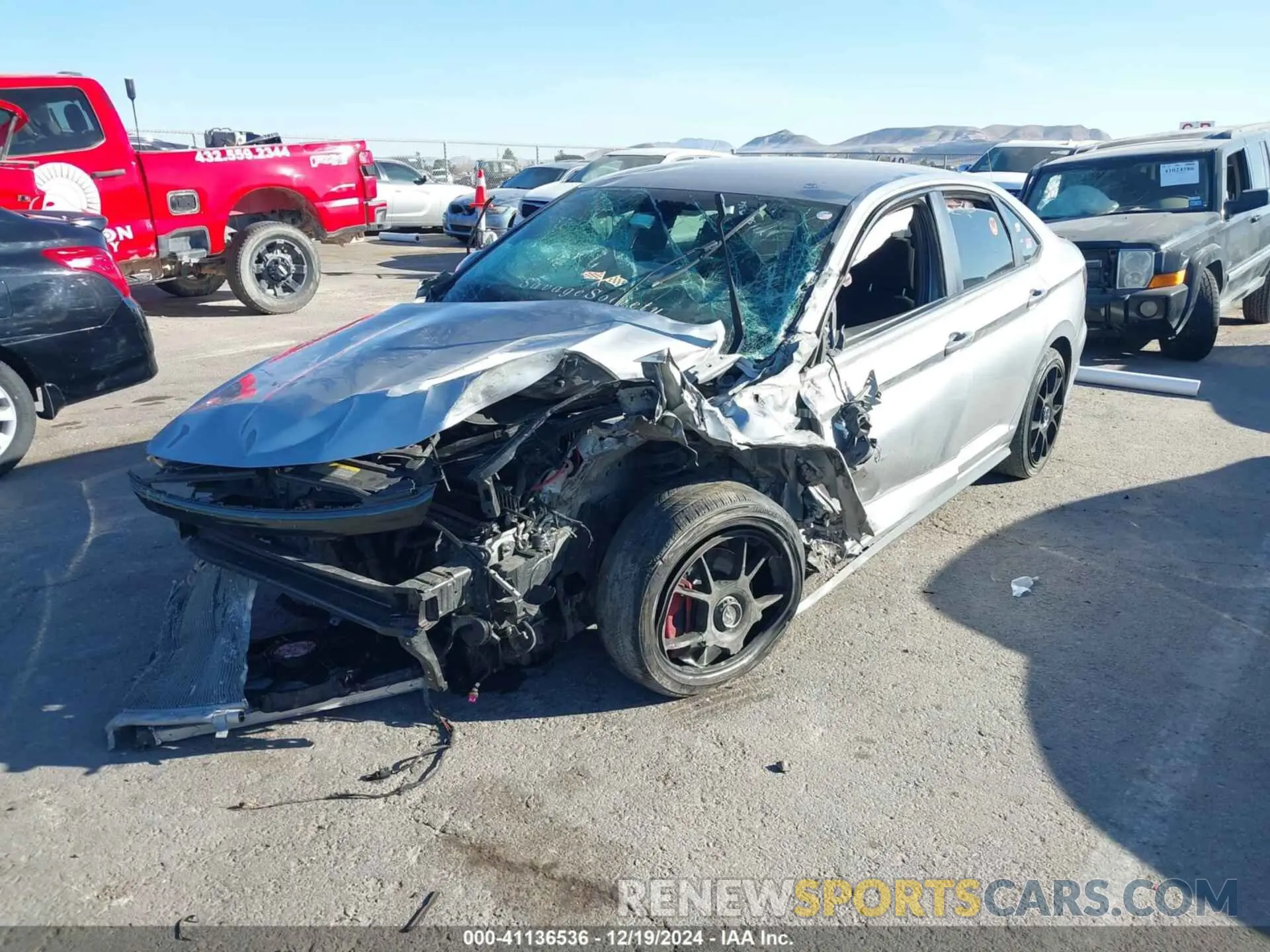 2 Photograph of a damaged car 3VW6T7BU3MM013822 VOLKSWAGEN JETTA GLI 2021