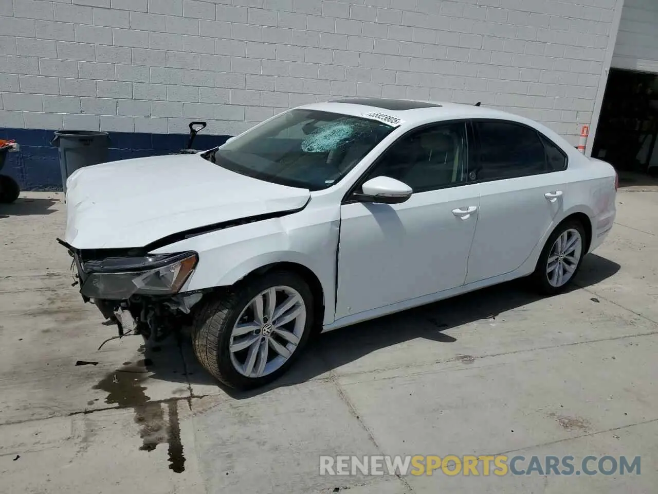 1 Photograph of a damaged car 1VWLA7A31KC007064 VOLKSWAGEN PASSAT 2019