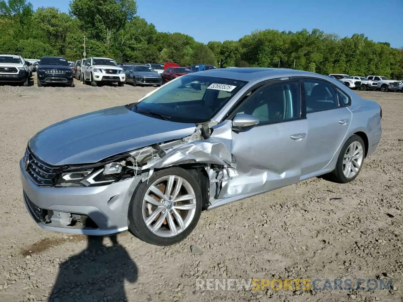 1 Photograph of a damaged car 1VWLA7A38KC009068 VOLKSWAGEN PASSAT 2019