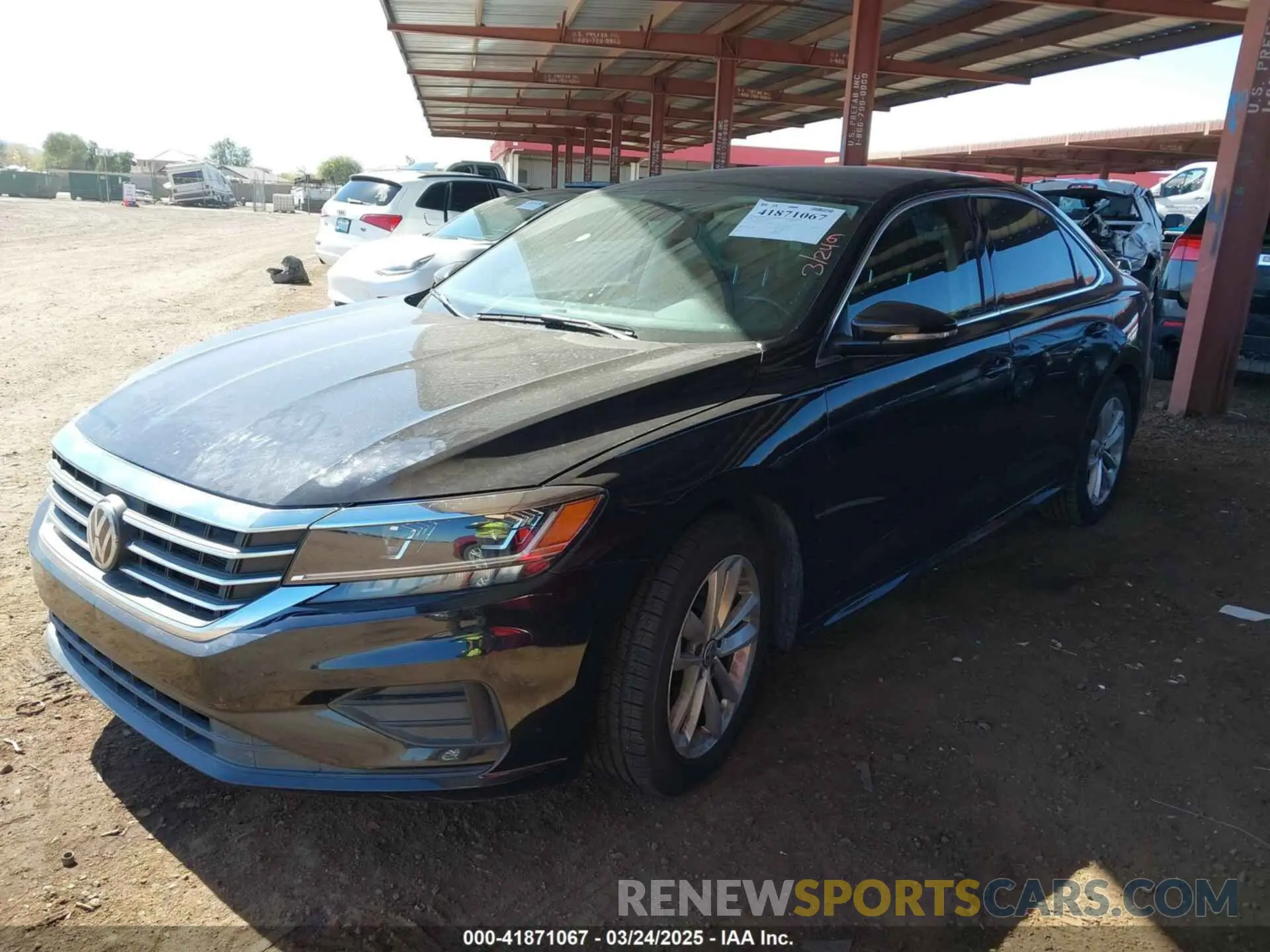 2 Photograph of a damaged car 1VWSA7A33LC006155 VOLKSWAGEN PASSAT 2020