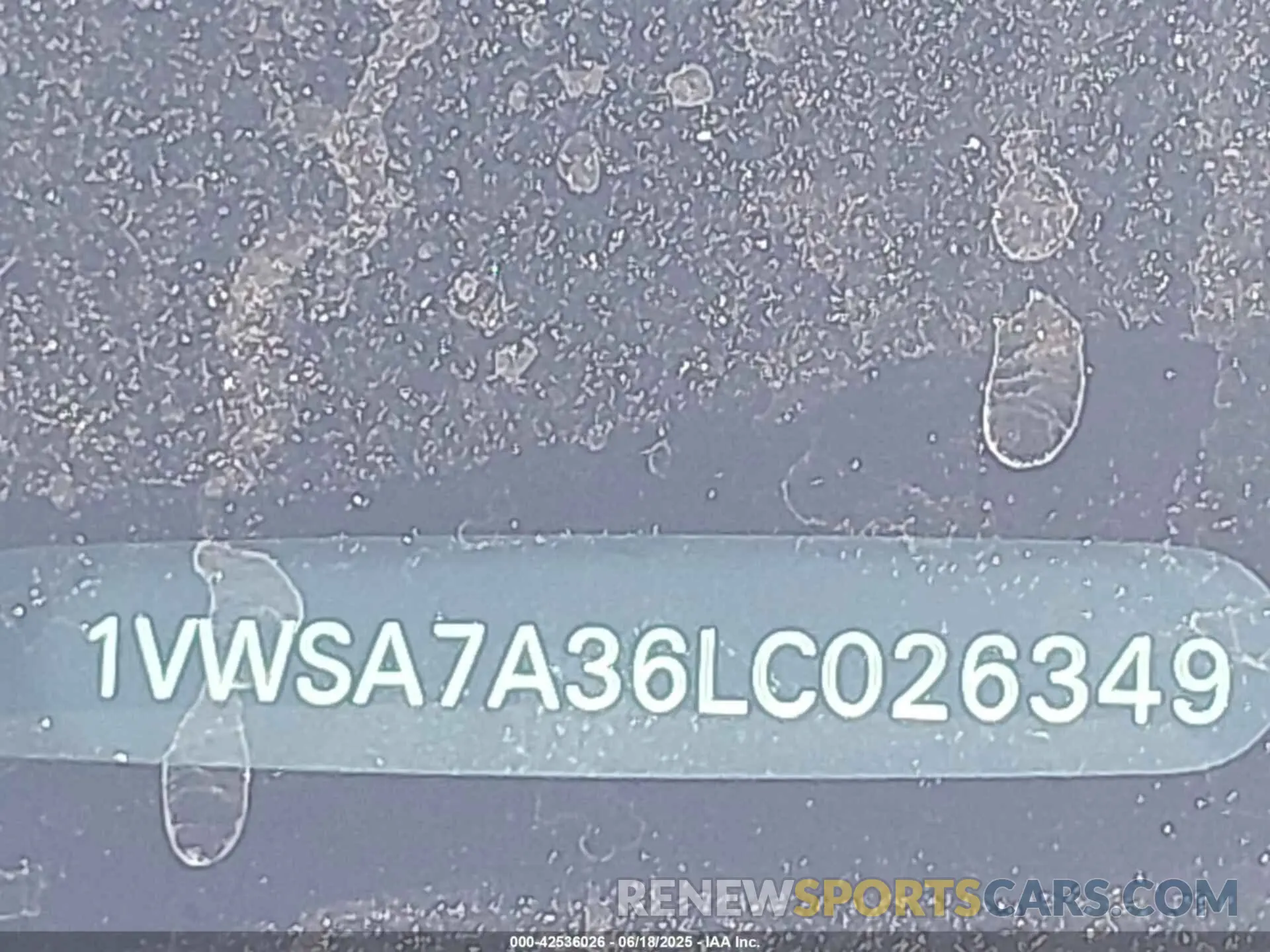 17 Photograph of a damaged car 1VWSA7A36LC026349 VOLKSWAGEN PASSAT 2020