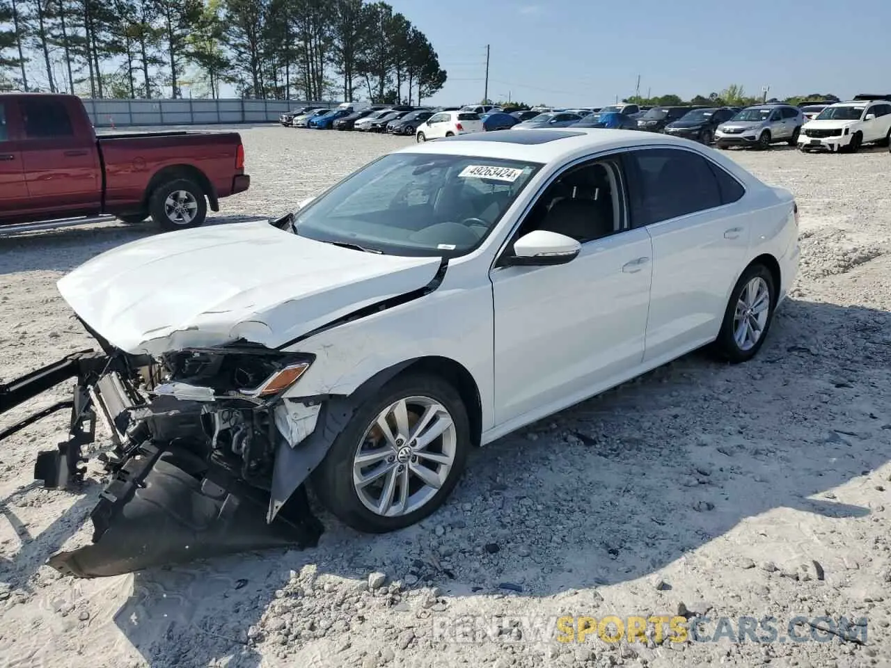 1 Photograph of a damaged car 1VWWA7A33LC025516 VOLKSWAGEN PASSAT 2020