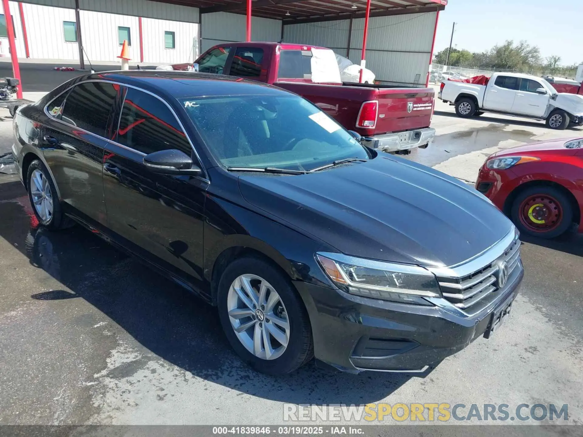 1 Photograph of a damaged car 1VWWA7A34LC024309 VOLKSWAGEN PASSAT 2020