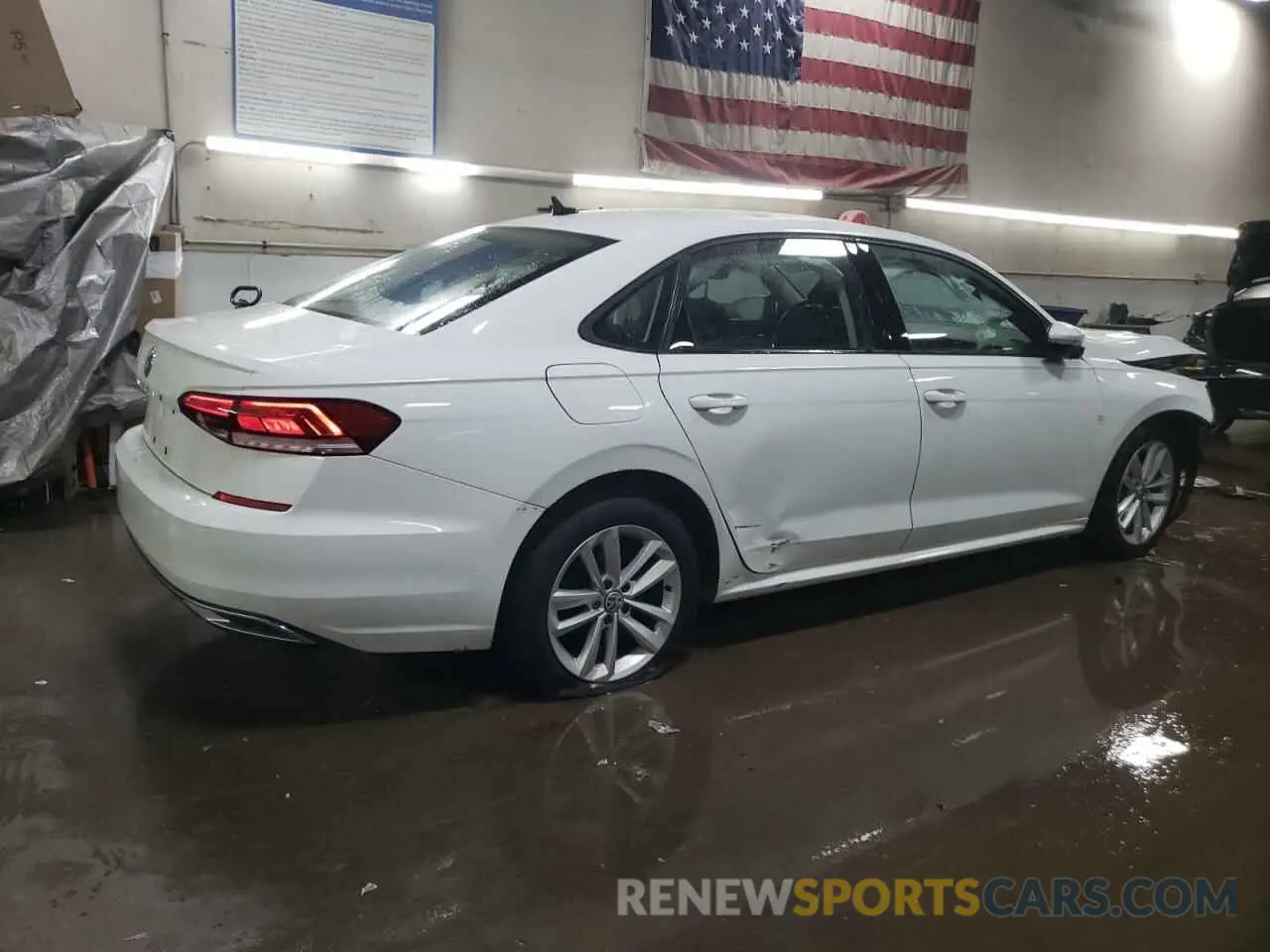 3 Photograph of a damaged car 1VWAA7A34MC013967 VOLKSWAGEN PASSAT 2021