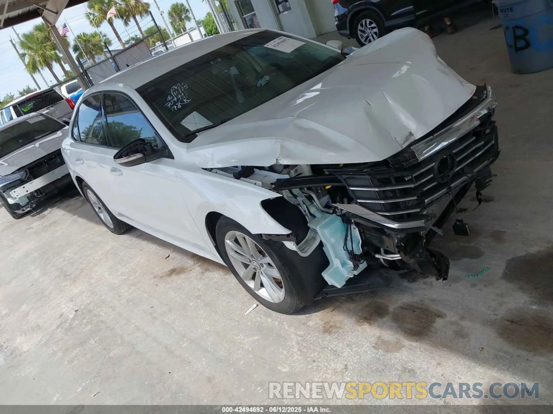 1 Photograph of a damaged car 1VWAA7A39MC015312 VOLKSWAGEN PASSAT 2021