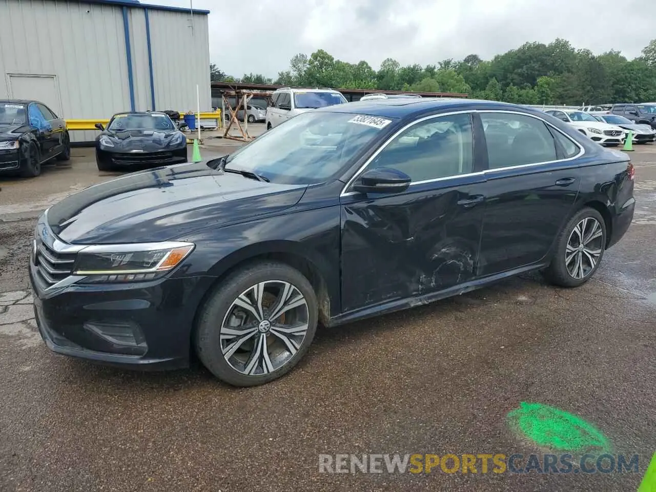 1 Photograph of a damaged car 1VWSA7A30MC006535 VOLKSWAGEN PASSAT 2021