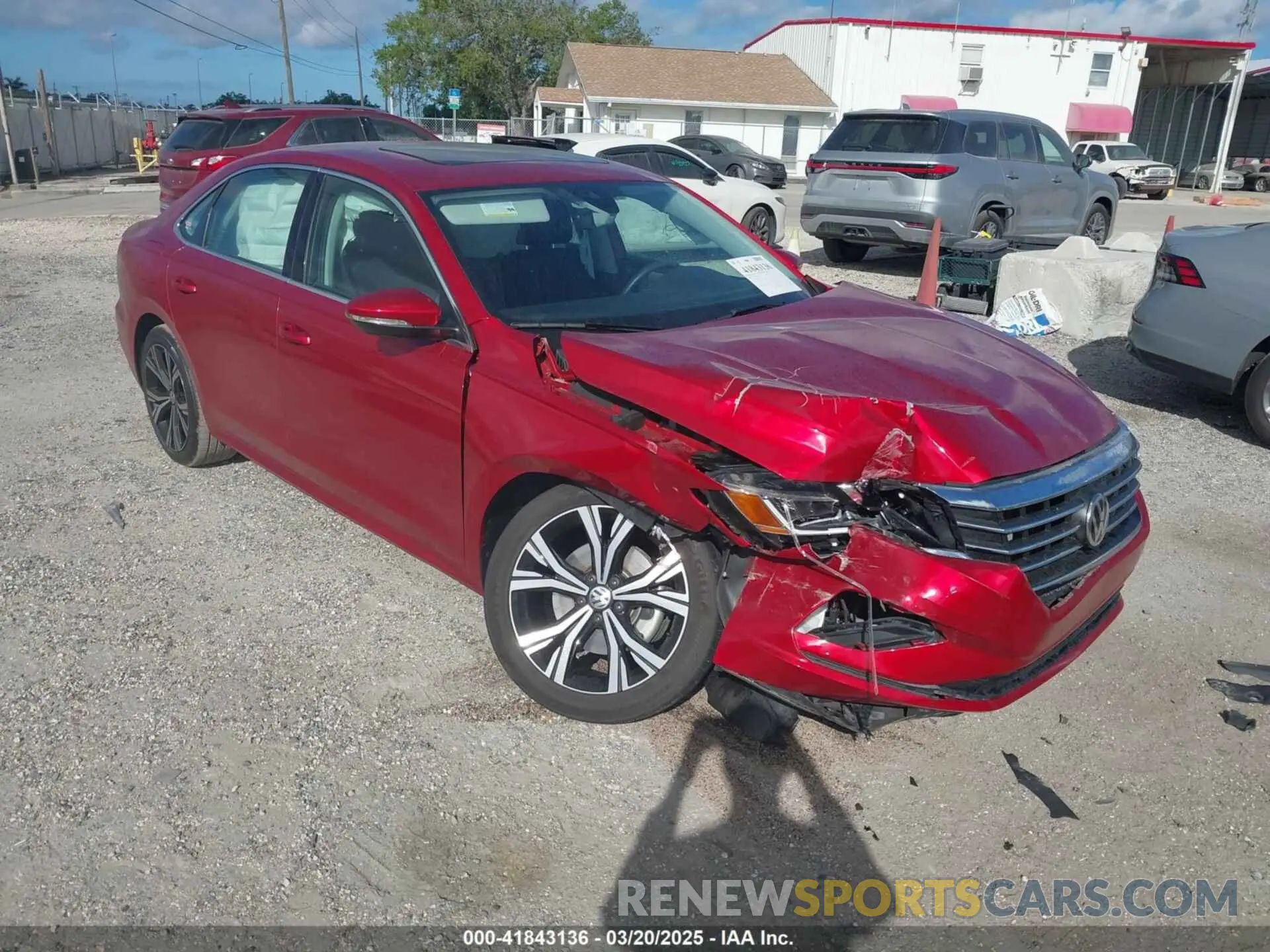 1 Photograph of a damaged car 1VWSA7A30MC007748 VOLKSWAGEN PASSAT 2021