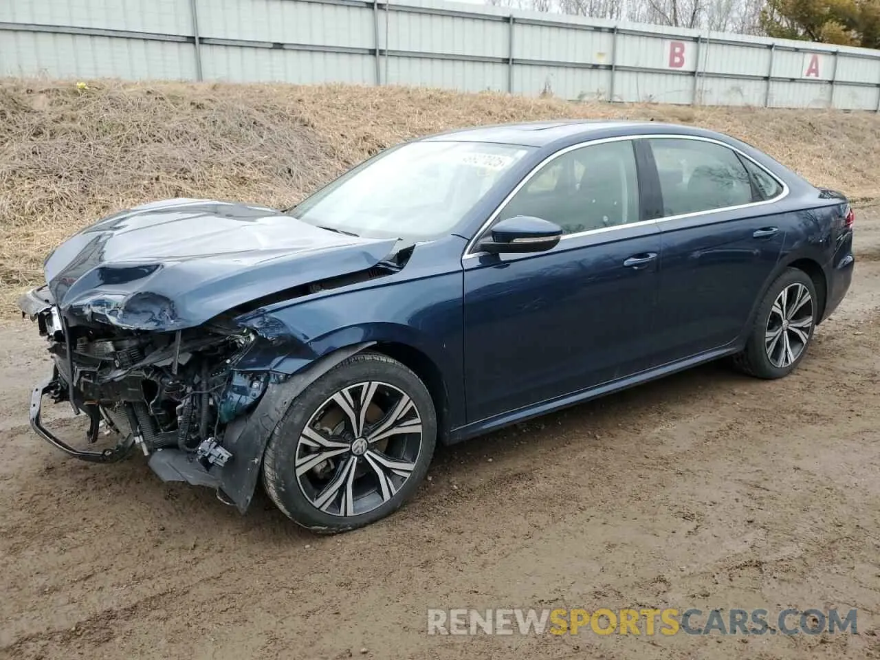 1 Photograph of a damaged car 1VWSA7A35MC012993 VOLKSWAGEN PASSAT 2021