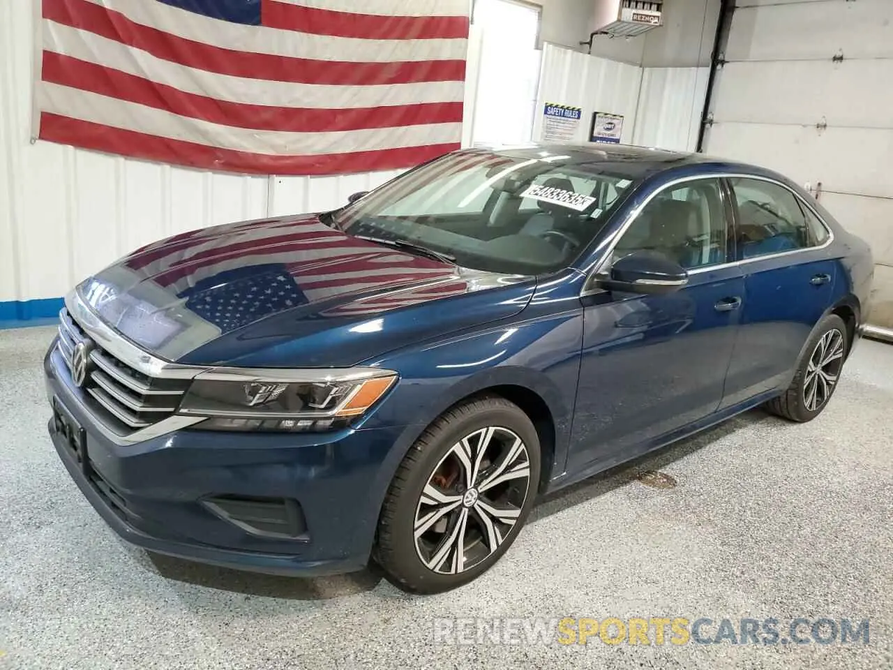 1 Photograph of a damaged car 1VWSA7A37MC000215 VOLKSWAGEN PASSAT 2021