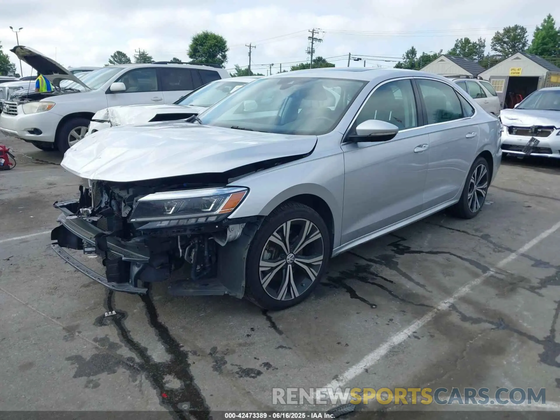 2 Photograph of a damaged car 1VWSA7A39MC000149 VOLKSWAGEN PASSAT 2021