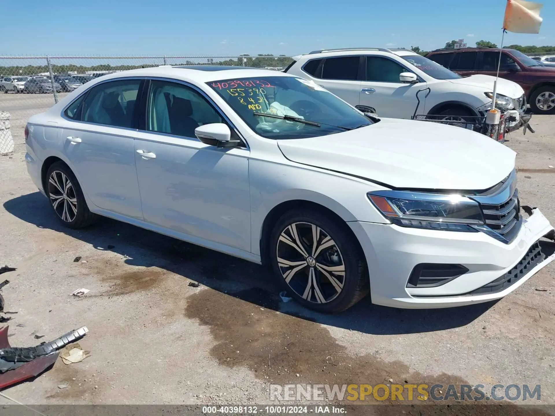 1 Photograph of a damaged car 1VWSA7A30NC007380 VOLKSWAGEN PASSAT 2022