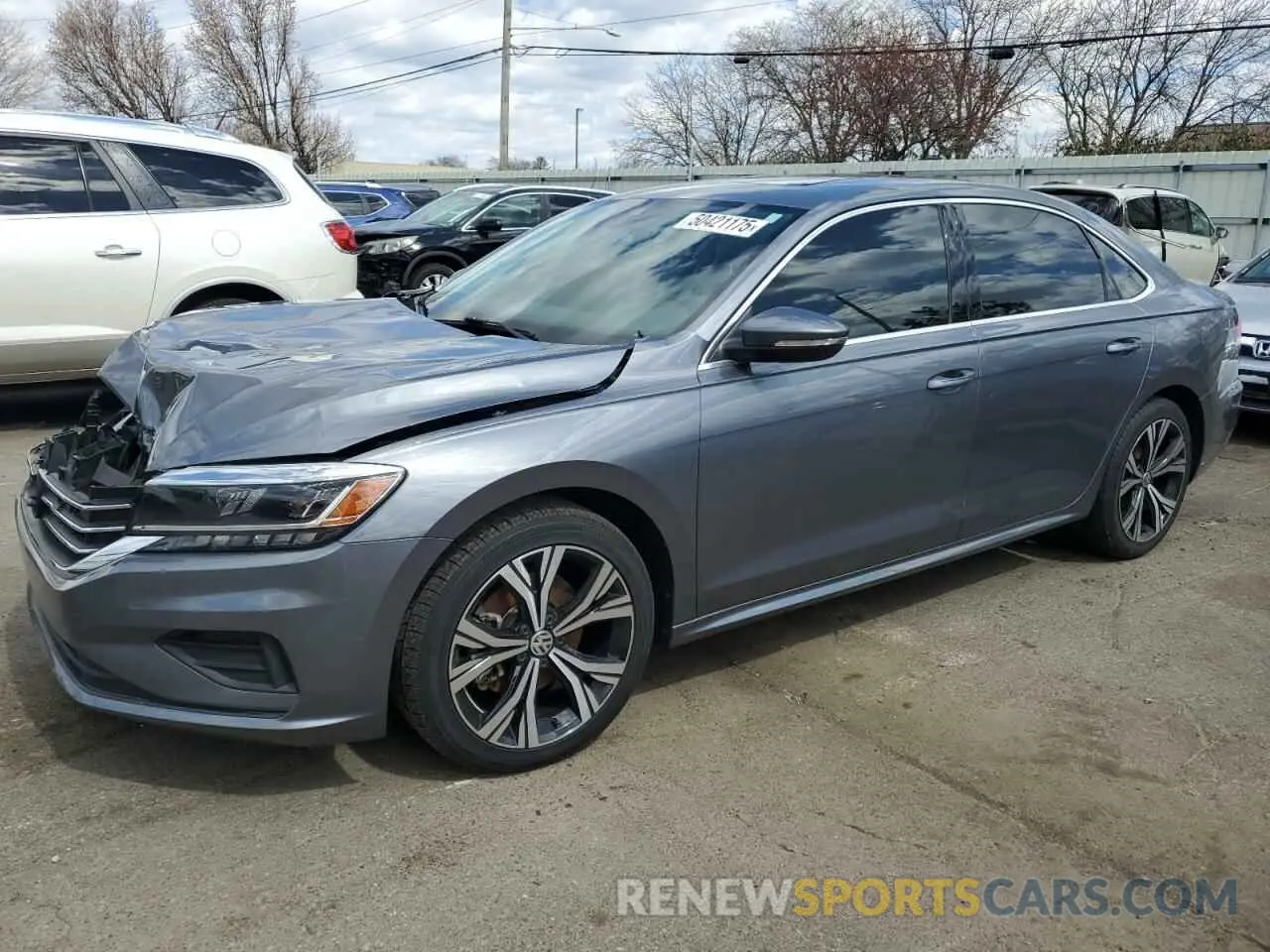 1 Photograph of a damaged car 1VWSA7A37NC007960 VOLKSWAGEN PASSAT 2022