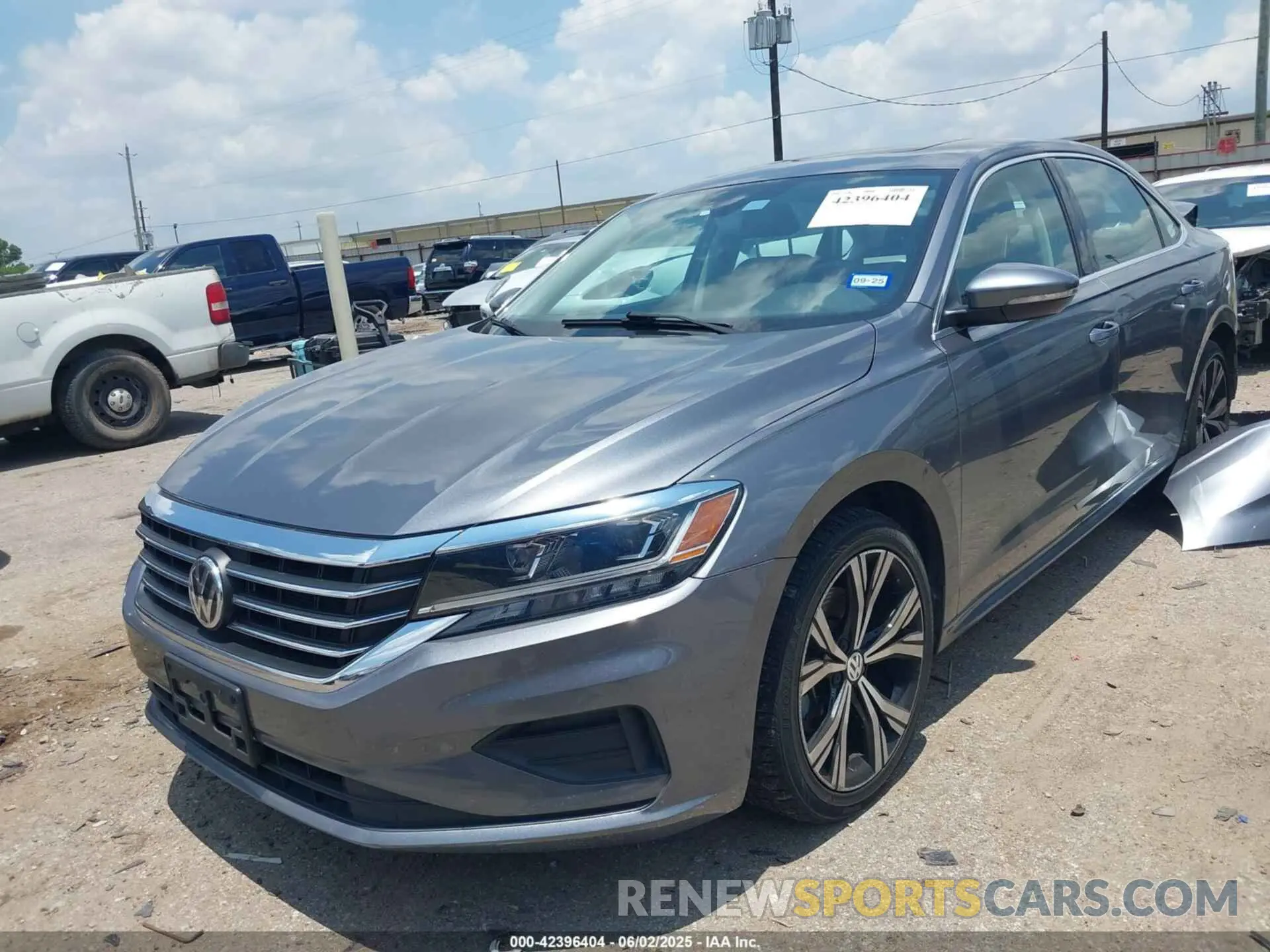2 Photograph of a damaged car 1VWSA7A38NC009376 VOLKSWAGEN PASSAT 2022