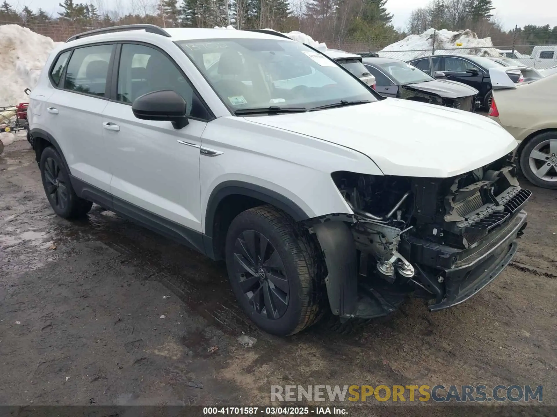 1 Photograph of a damaged car 3VVAX7B21NM043209 VOLKSWAGEN TAOS 2022