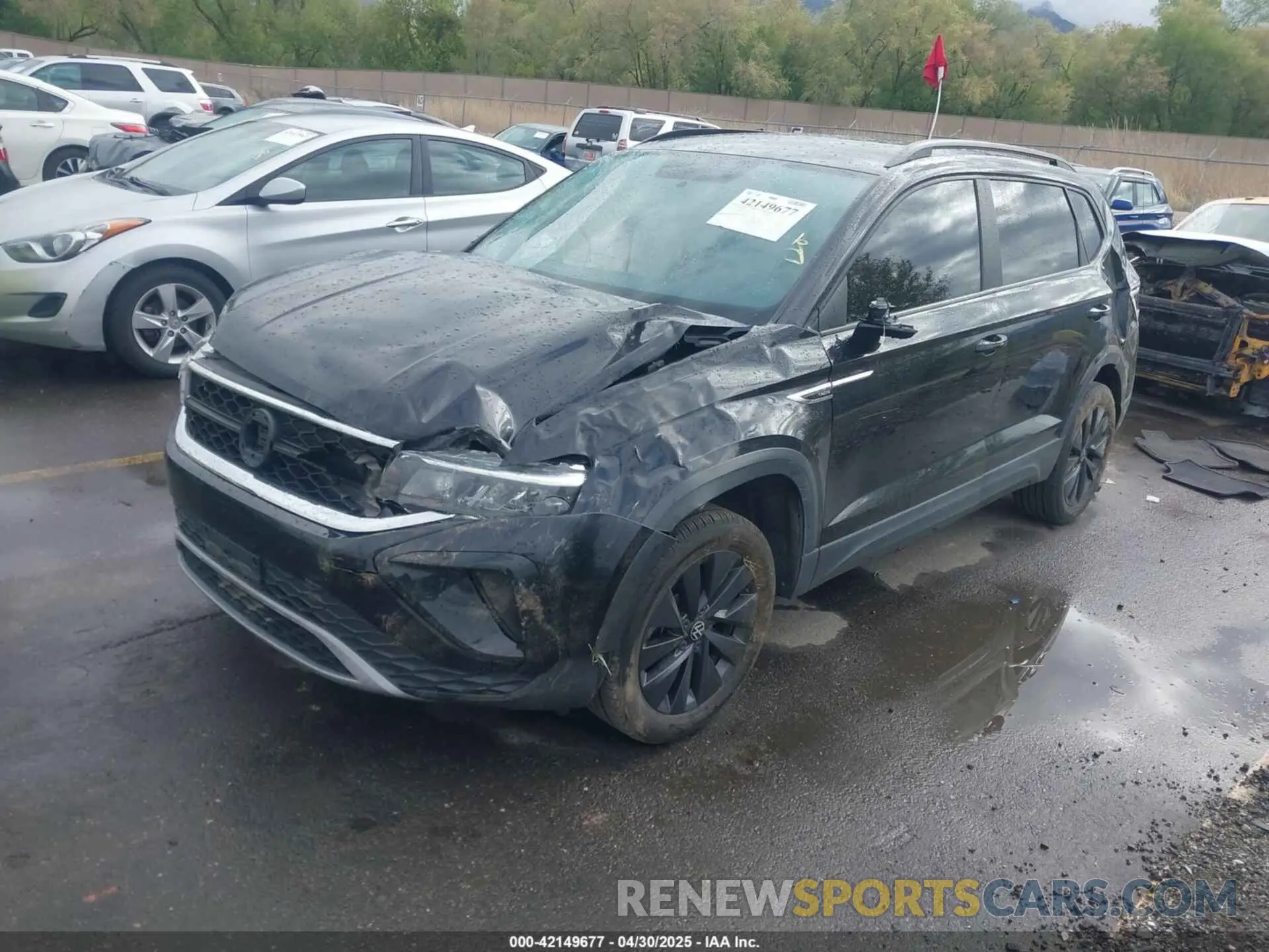 2 Photograph of a damaged car 3VVCX7B20NM005897 VOLKSWAGEN TAOS 2022