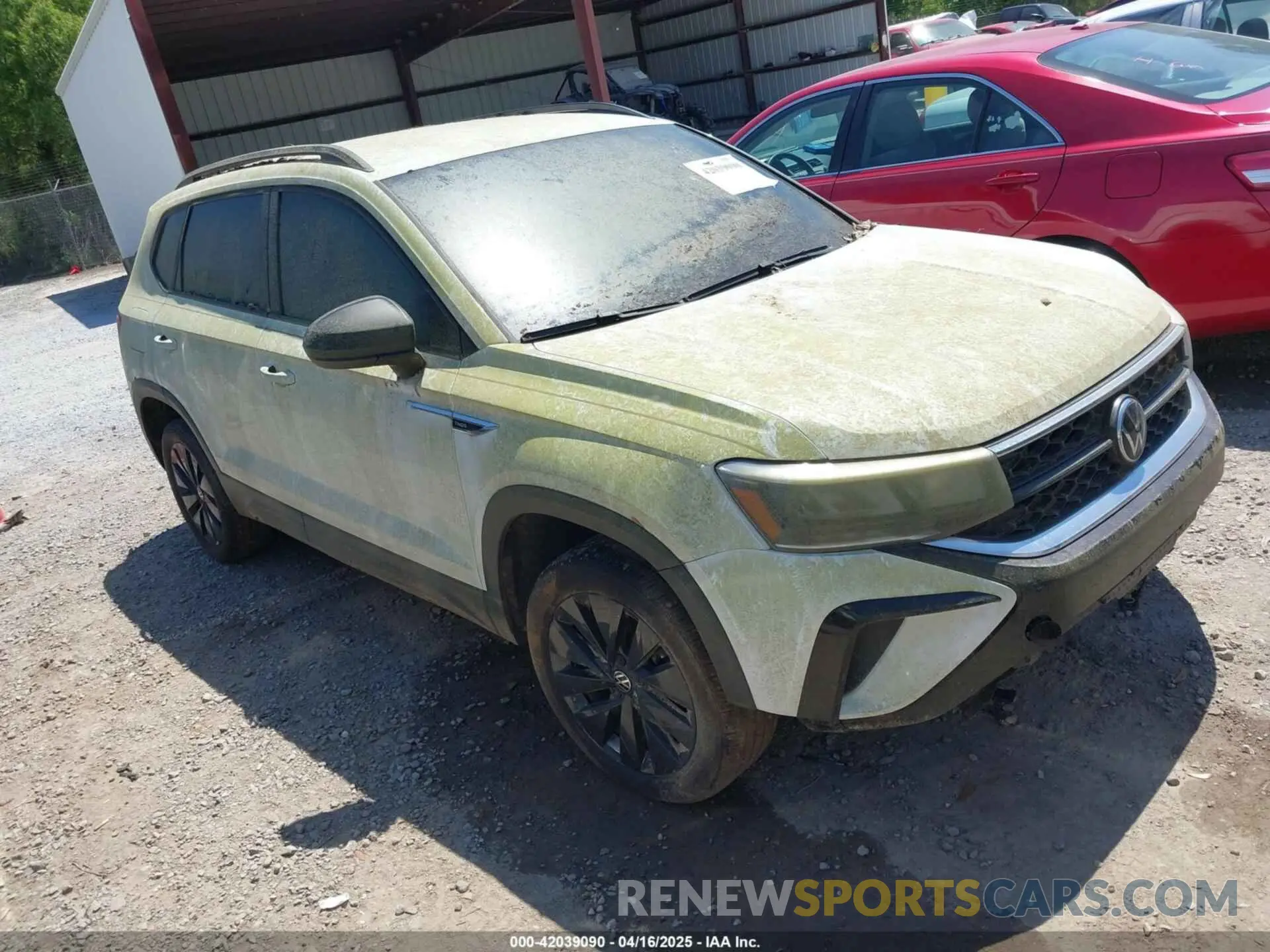 1 Photograph of a damaged car 3VVCX7B26NM008304 VOLKSWAGEN TAOS 2022