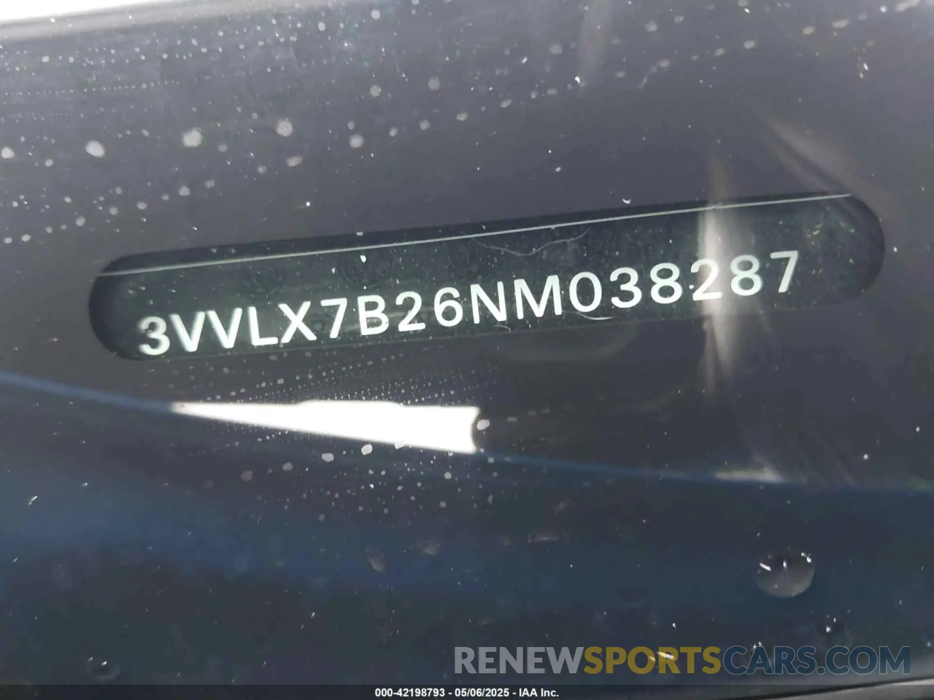 9 Photograph of a damaged car 3VVLX7B26NM038287 VOLKSWAGEN TAOS 2022