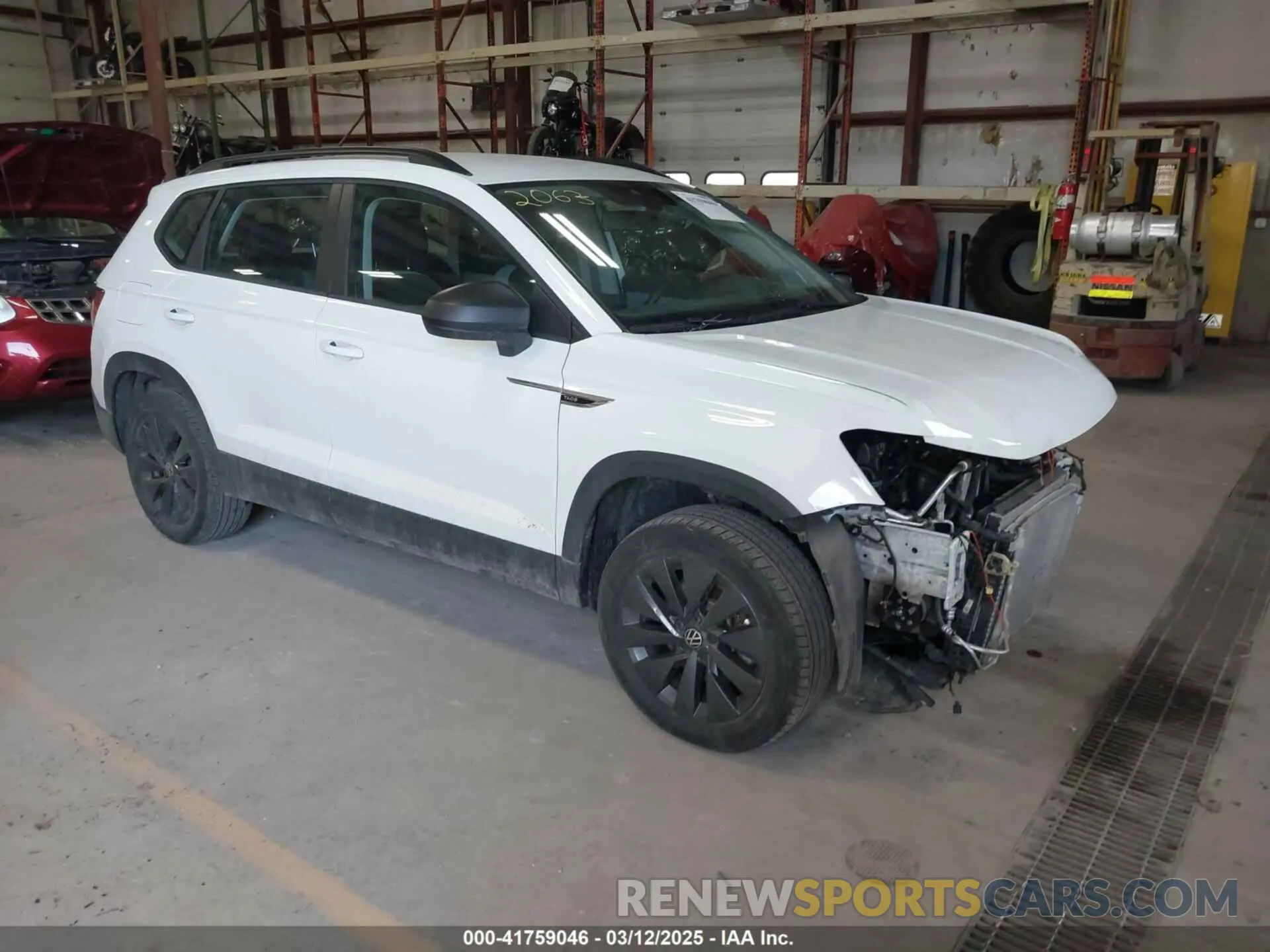 1 Photograph of a damaged car 3VVMX7B24NM036848 VOLKSWAGEN TAOS 2022