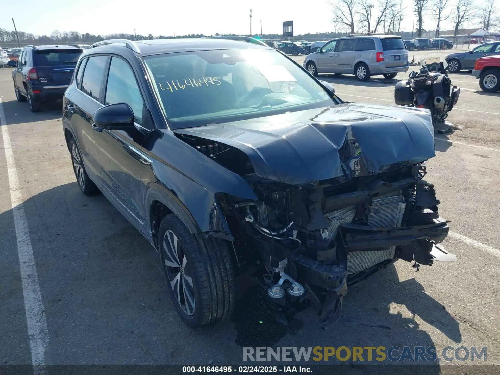 1 Photograph of a damaged car 3VVPX7B21NM098558 VOLKSWAGEN TAOS 2022