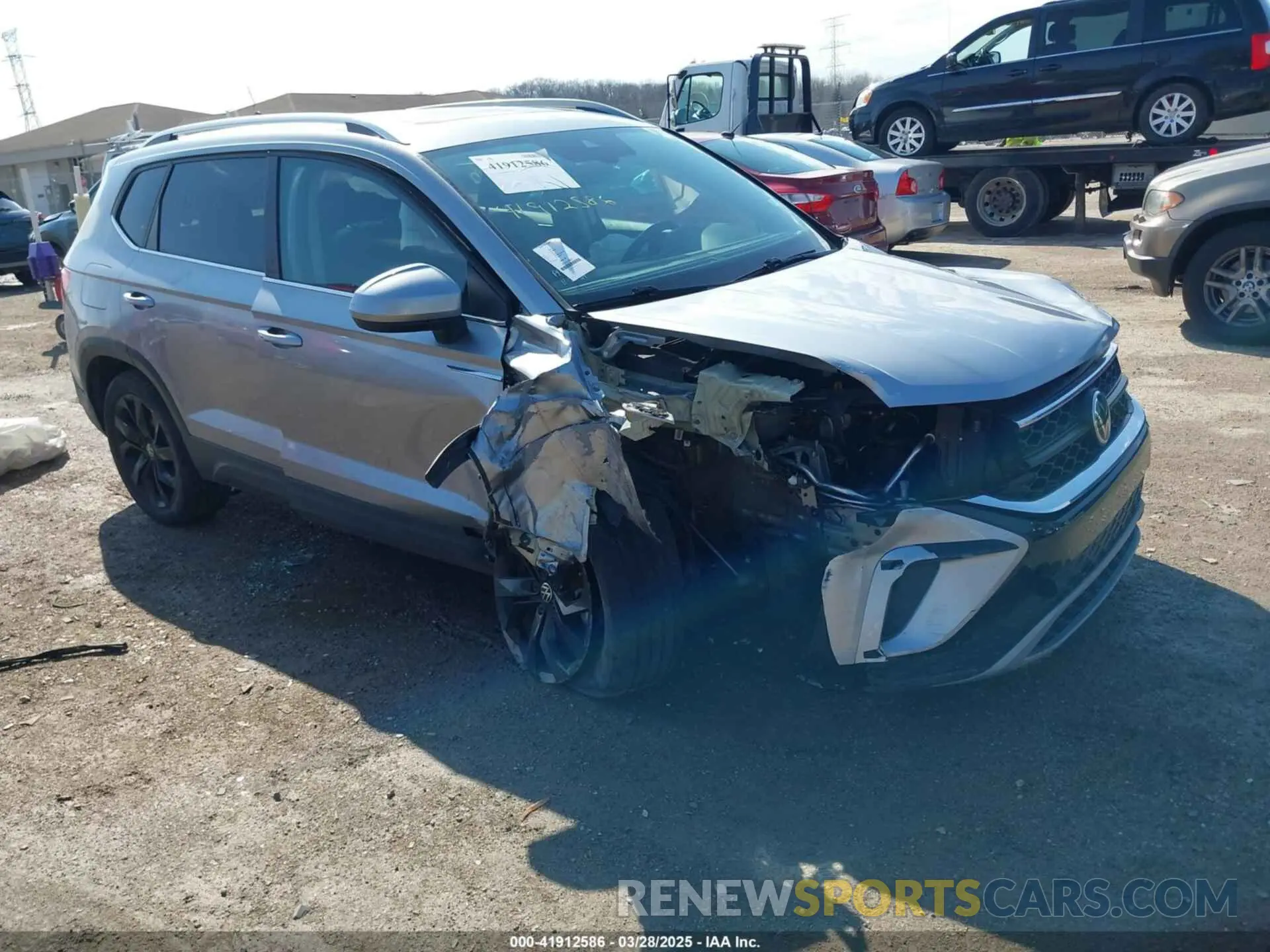 1 Photograph of a damaged car 3VVPX7B26NM033169 VOLKSWAGEN TAOS 2022