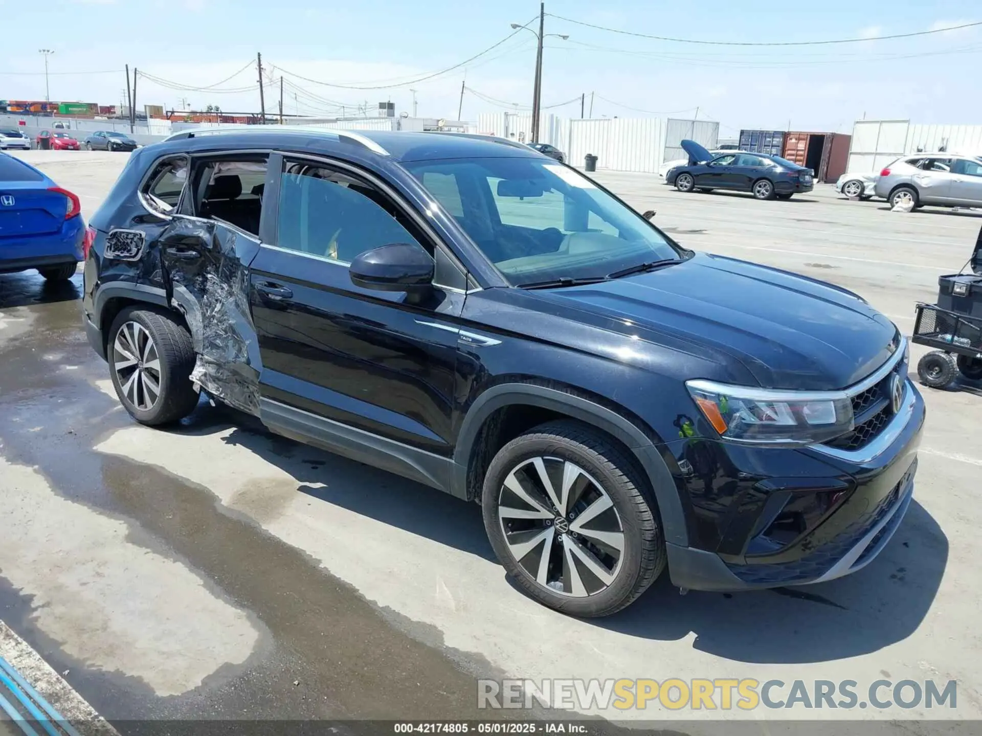 1 Photograph of a damaged car 3VVRX7B2XNM068564 VOLKSWAGEN TAOS 2022