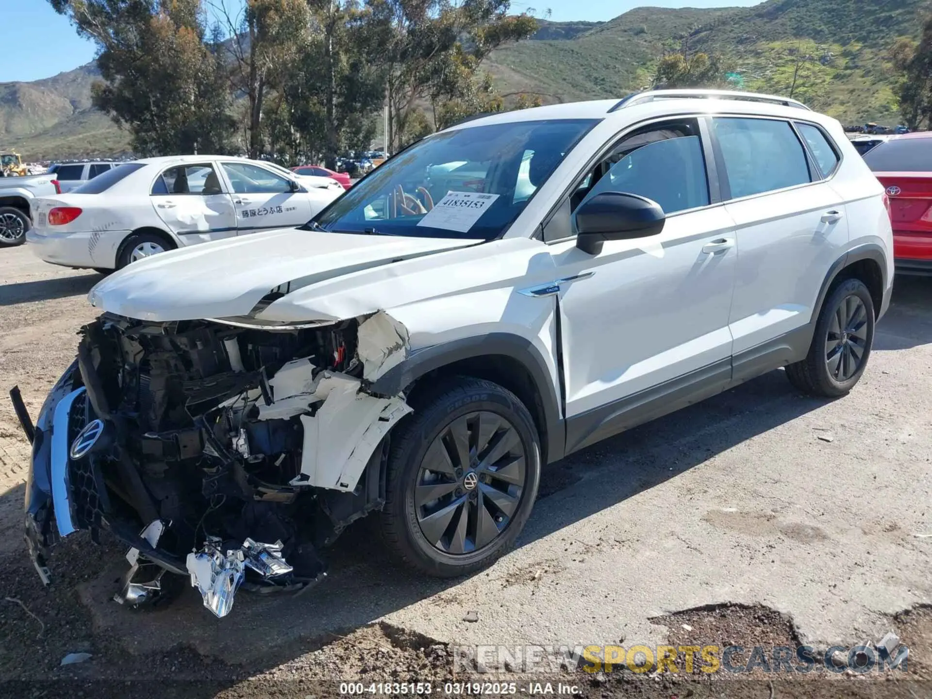 2 Photograph of a damaged car 3VVCX7B23PM321393 VOLKSWAGEN TAOS 2023