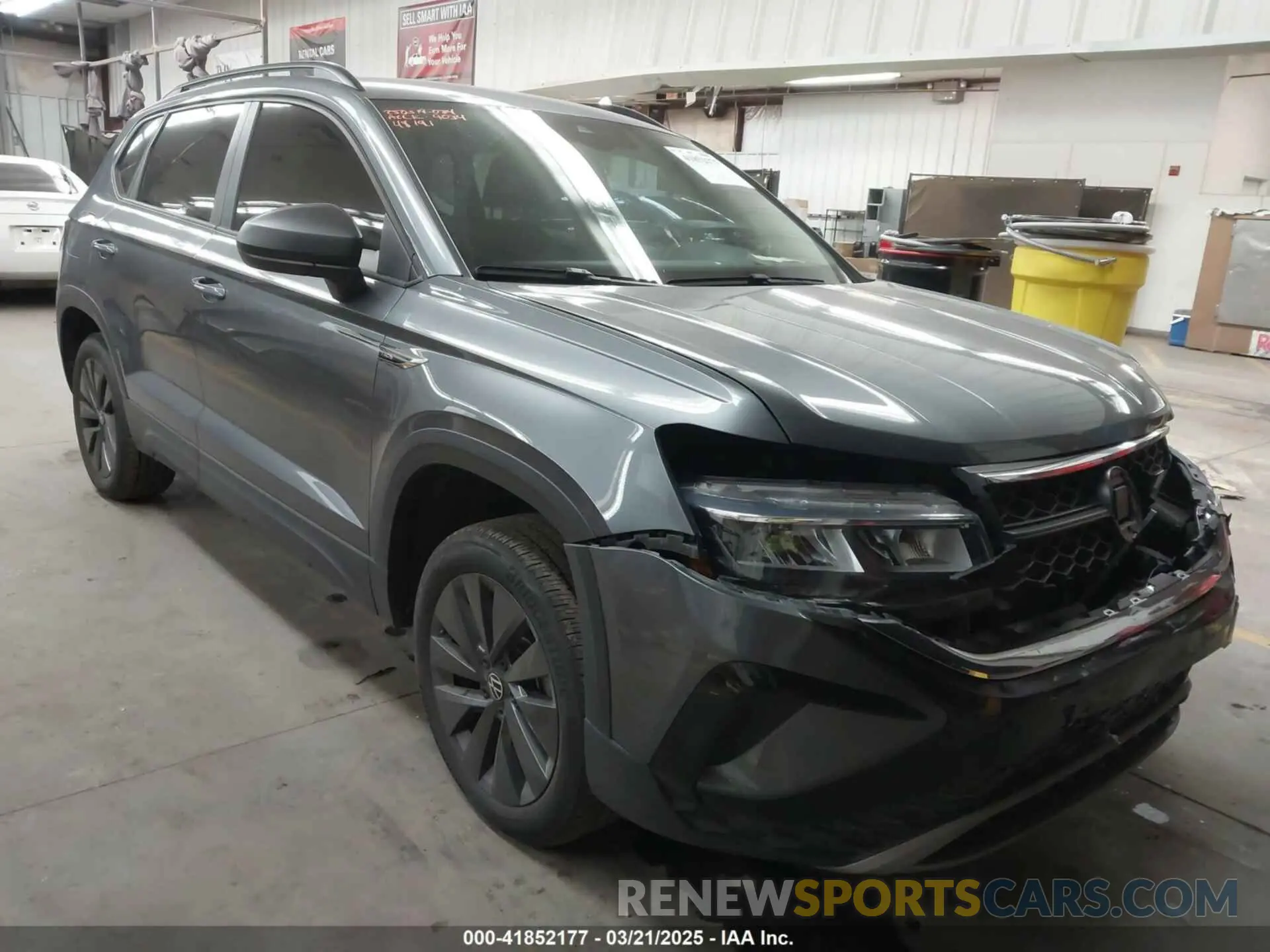 1 Photograph of a damaged car 3VVDX7B20PM328807 VOLKSWAGEN TAOS 2023