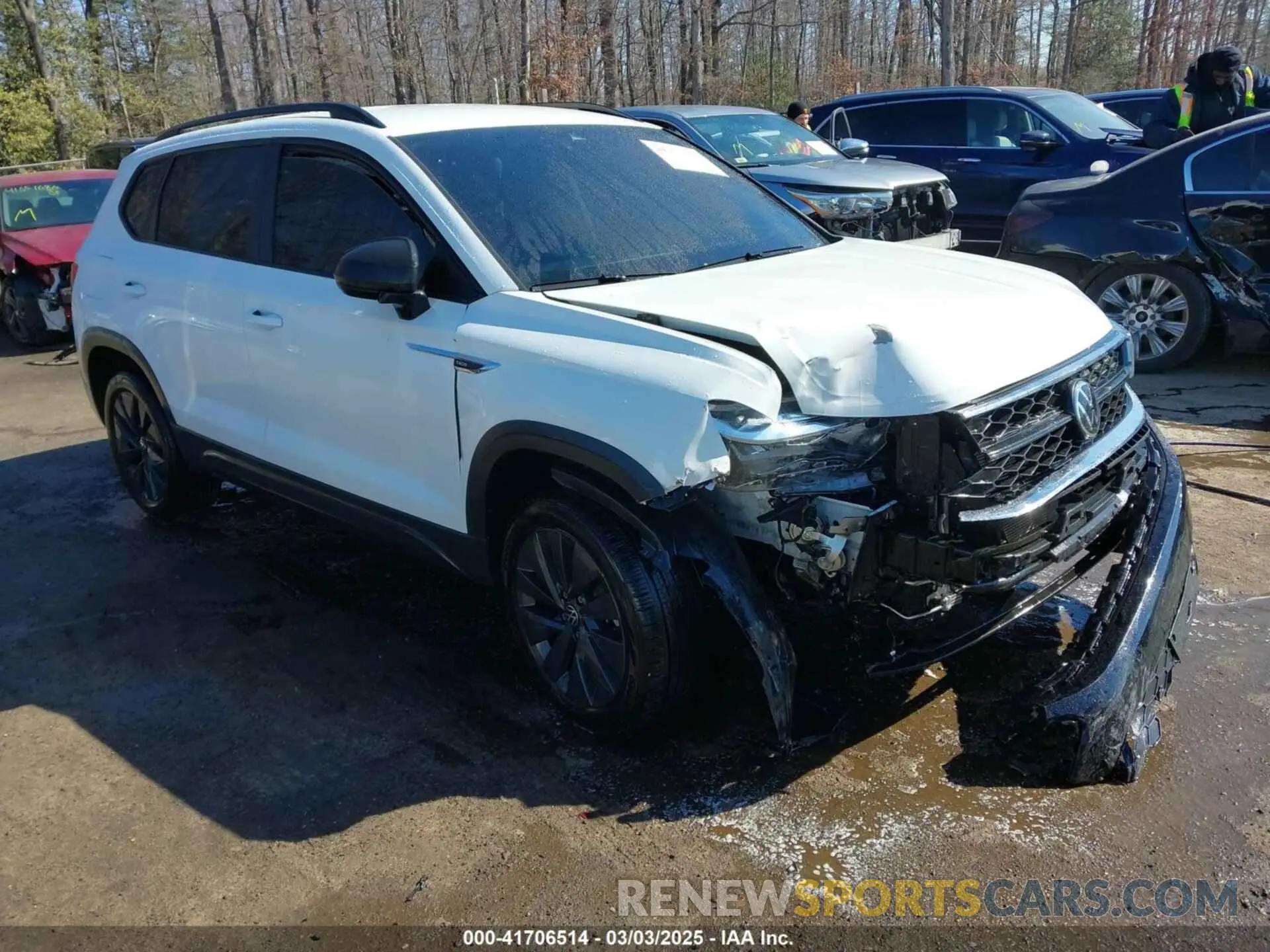 1 Photograph of a damaged car 3VVDX7B23PM342524 VOLKSWAGEN TAOS 2023