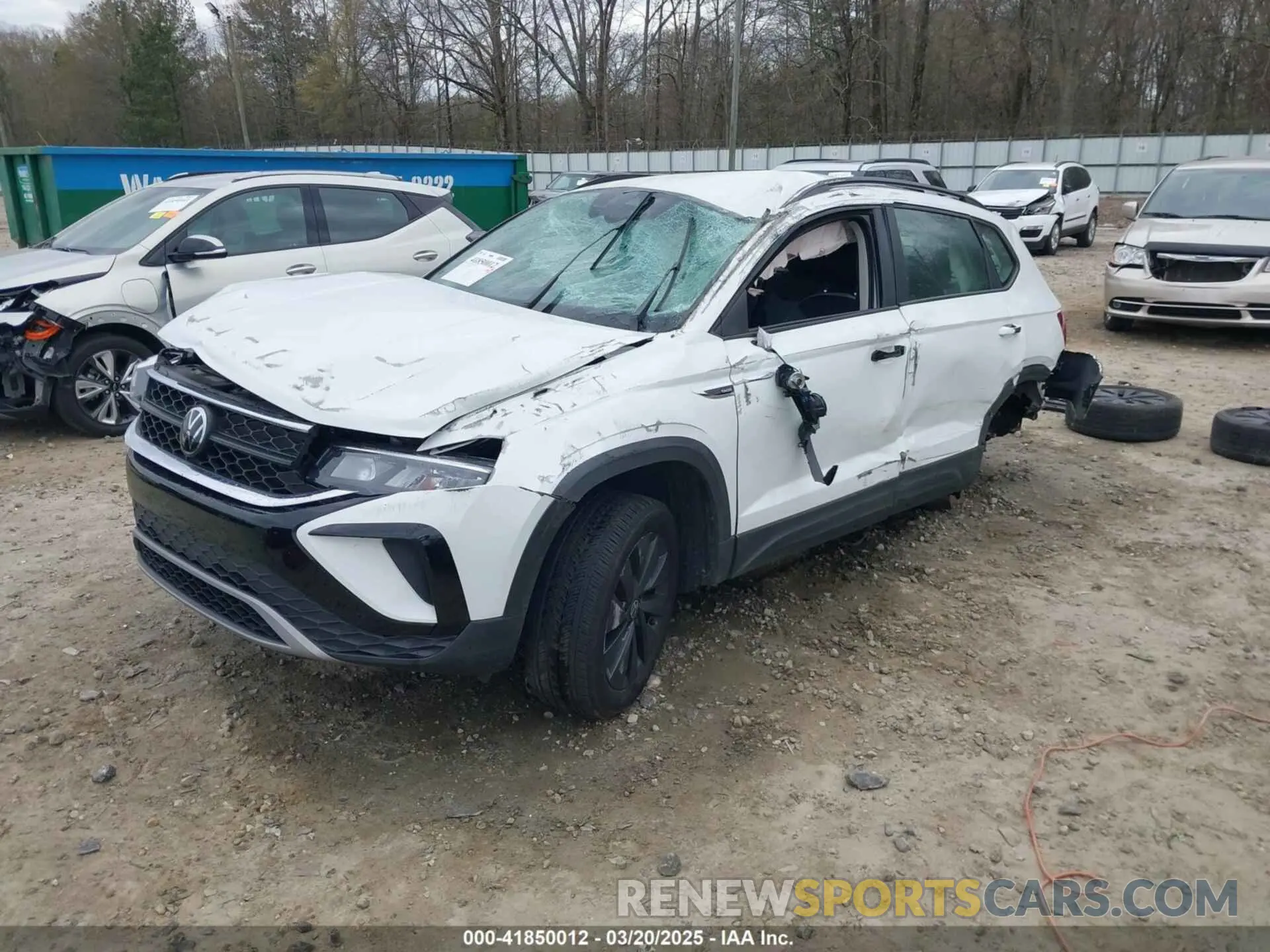 2 Photograph of a damaged car 3VVDX7B26PM338533 VOLKSWAGEN TAOS 2023