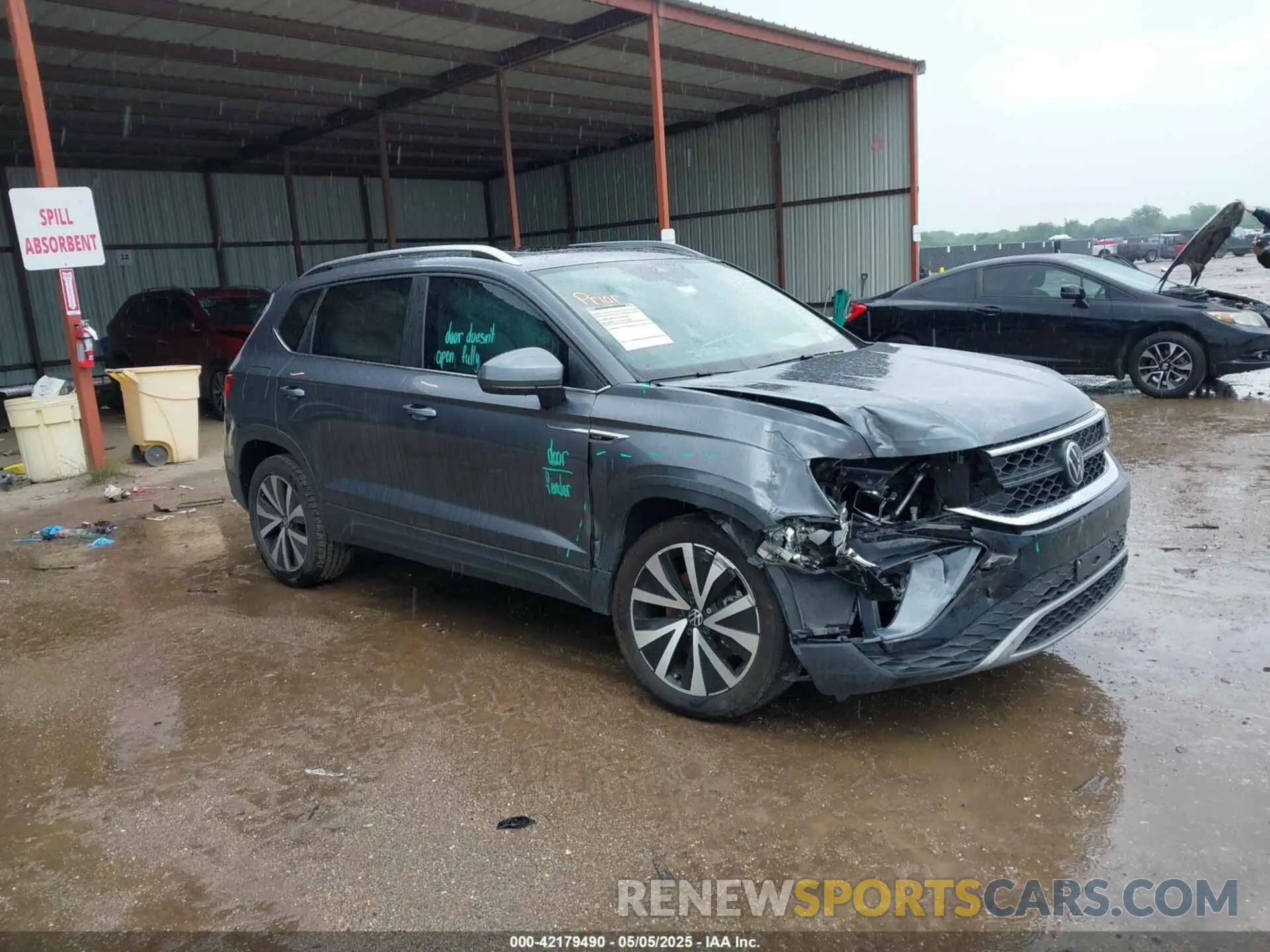 1 Photograph of a damaged car 3VVEX7B21PM344647 VOLKSWAGEN TAOS 2023