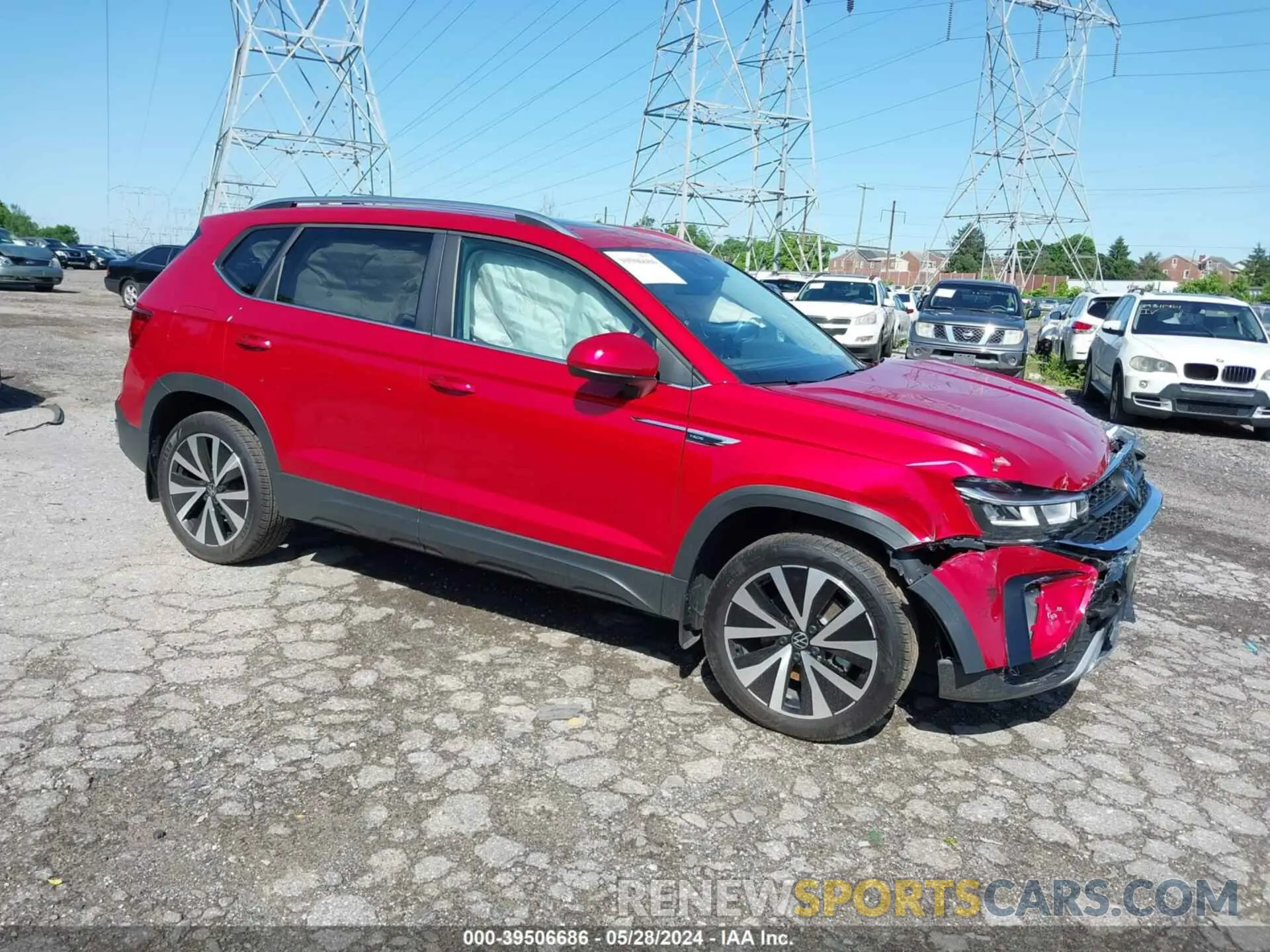 1 Photograph of a damaged car 3VVEX7B22PM371551 VOLKSWAGEN TAOS 2023