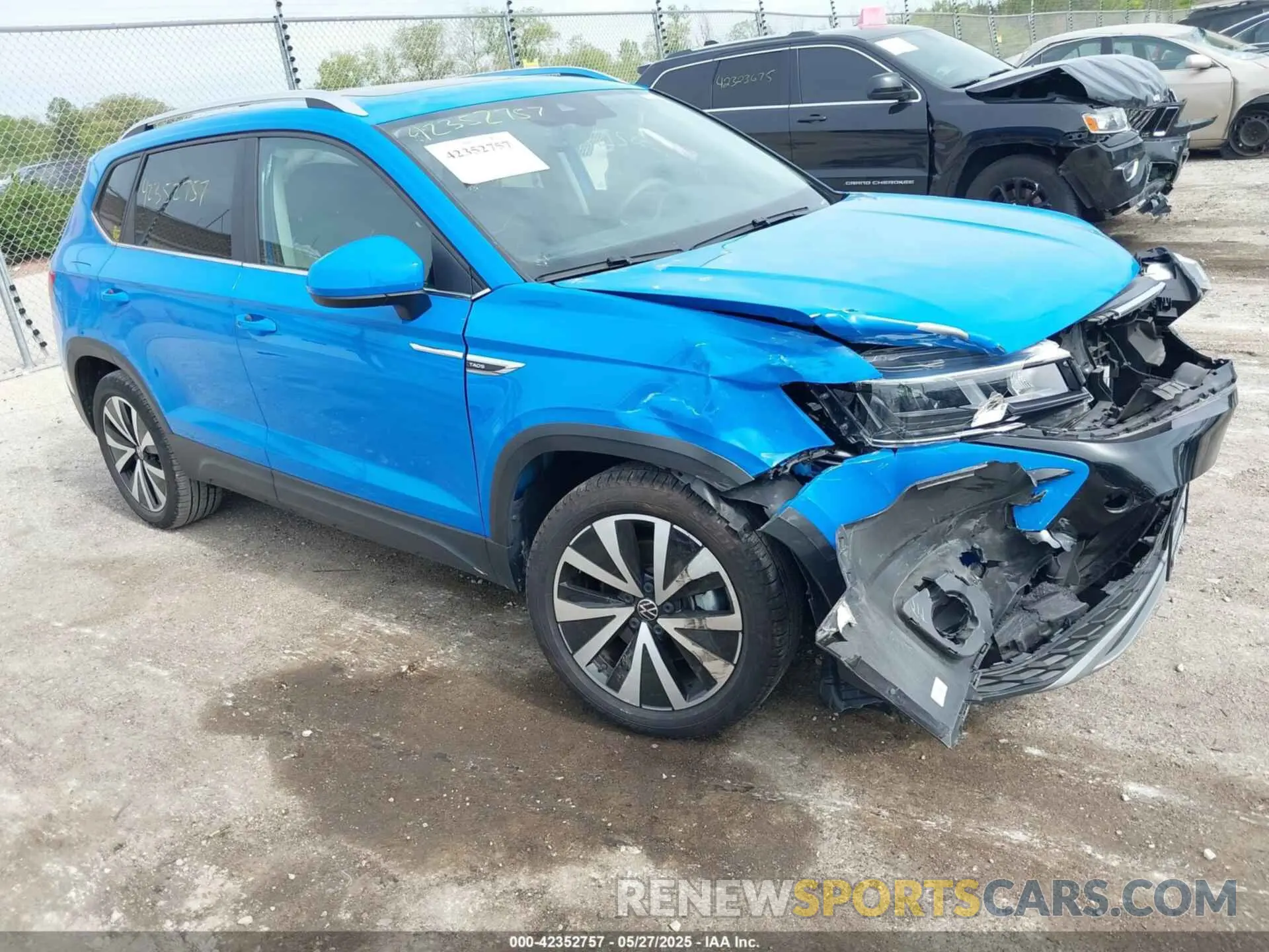 1 Photograph of a damaged car 3VVNX7B26PM312776 VOLKSWAGEN TAOS 2023
