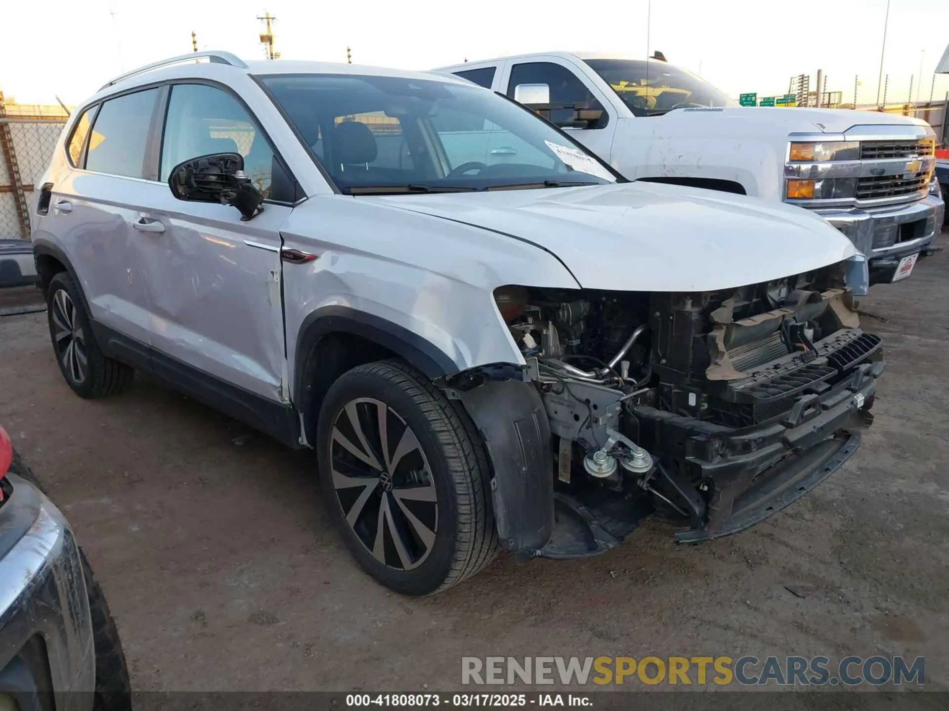 1 Photograph of a damaged car 3VVSX7B23PM320269 VOLKSWAGEN TAOS 2023