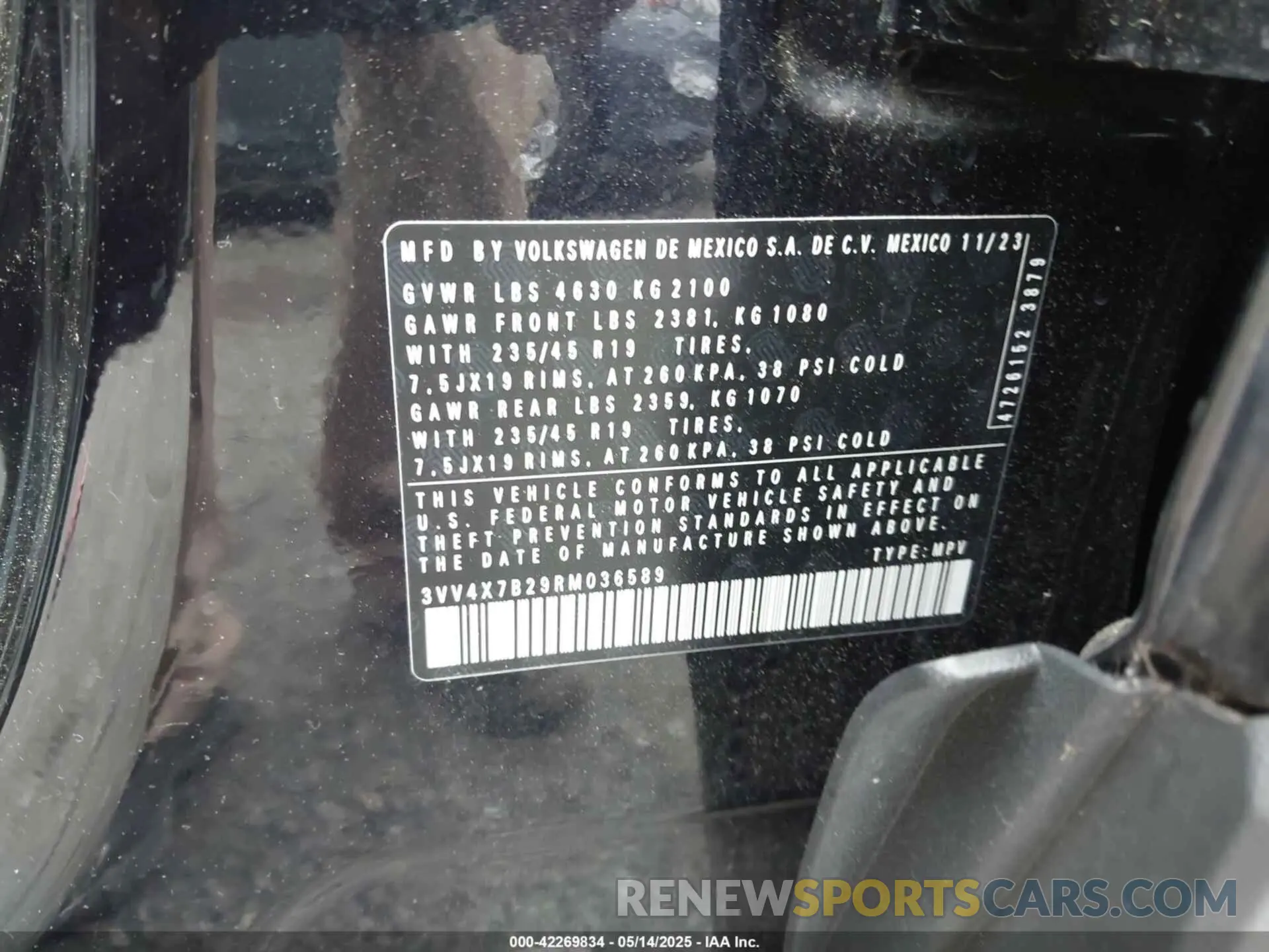 9 Photograph of a damaged car 3VV4X7B29RM036589 VOLKSWAGEN TAOS 2024