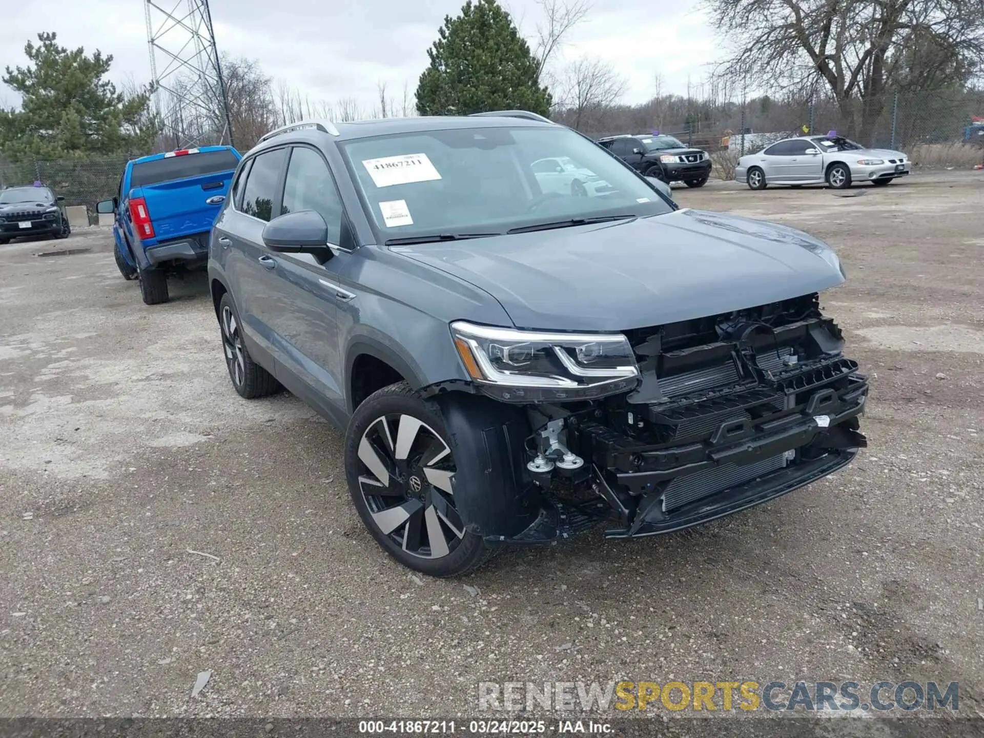 1 Photograph of a damaged car 3VV4X7B2XRM118086 VOLKSWAGEN TAOS 2024
