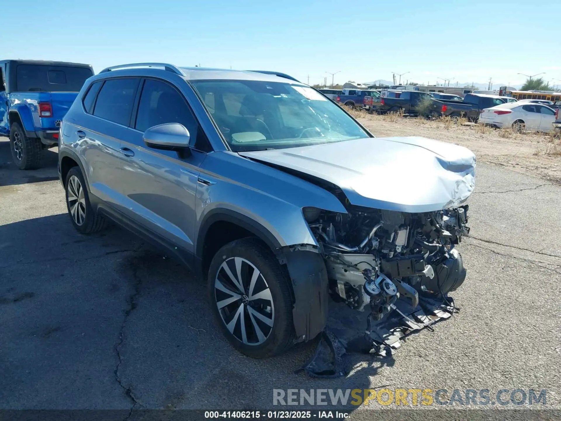 1 Photograph of a damaged car 3VVEX7B21RM001601 VOLKSWAGEN TAOS 2024