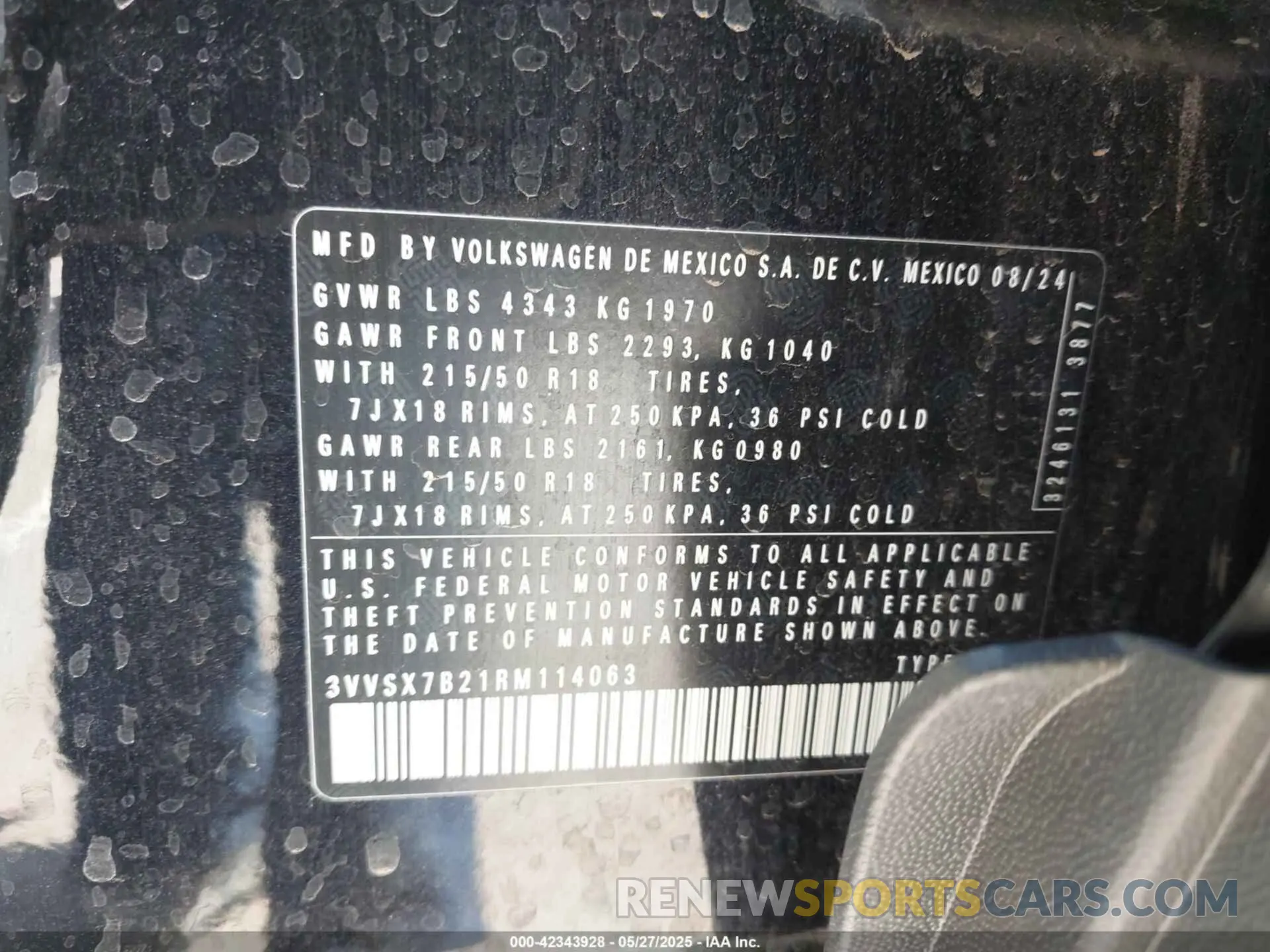 9 Photograph of a damaged car 3VVSX7B21RM114063 VOLKSWAGEN TAOS 2024