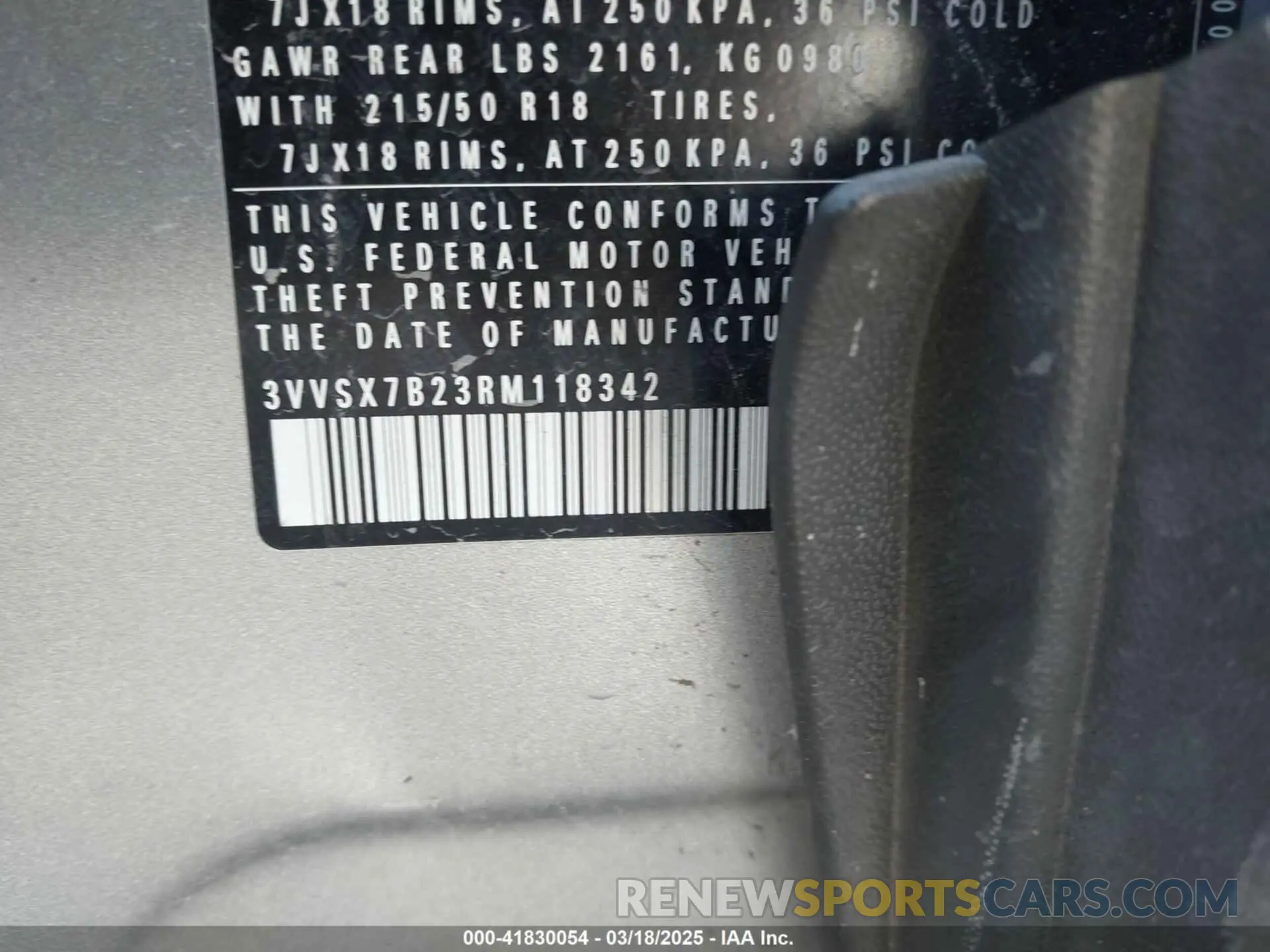 9 Photograph of a damaged car 3VVSX7B23RM118342 VOLKSWAGEN TAOS 2024