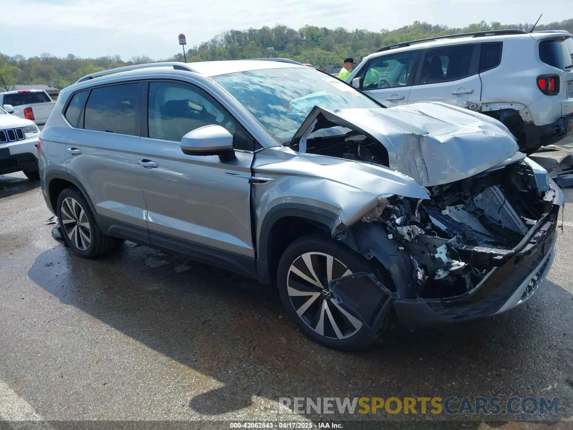 1 Photograph of a damaged car 3VVSX7B29RM099005 VOLKSWAGEN TAOS 2024