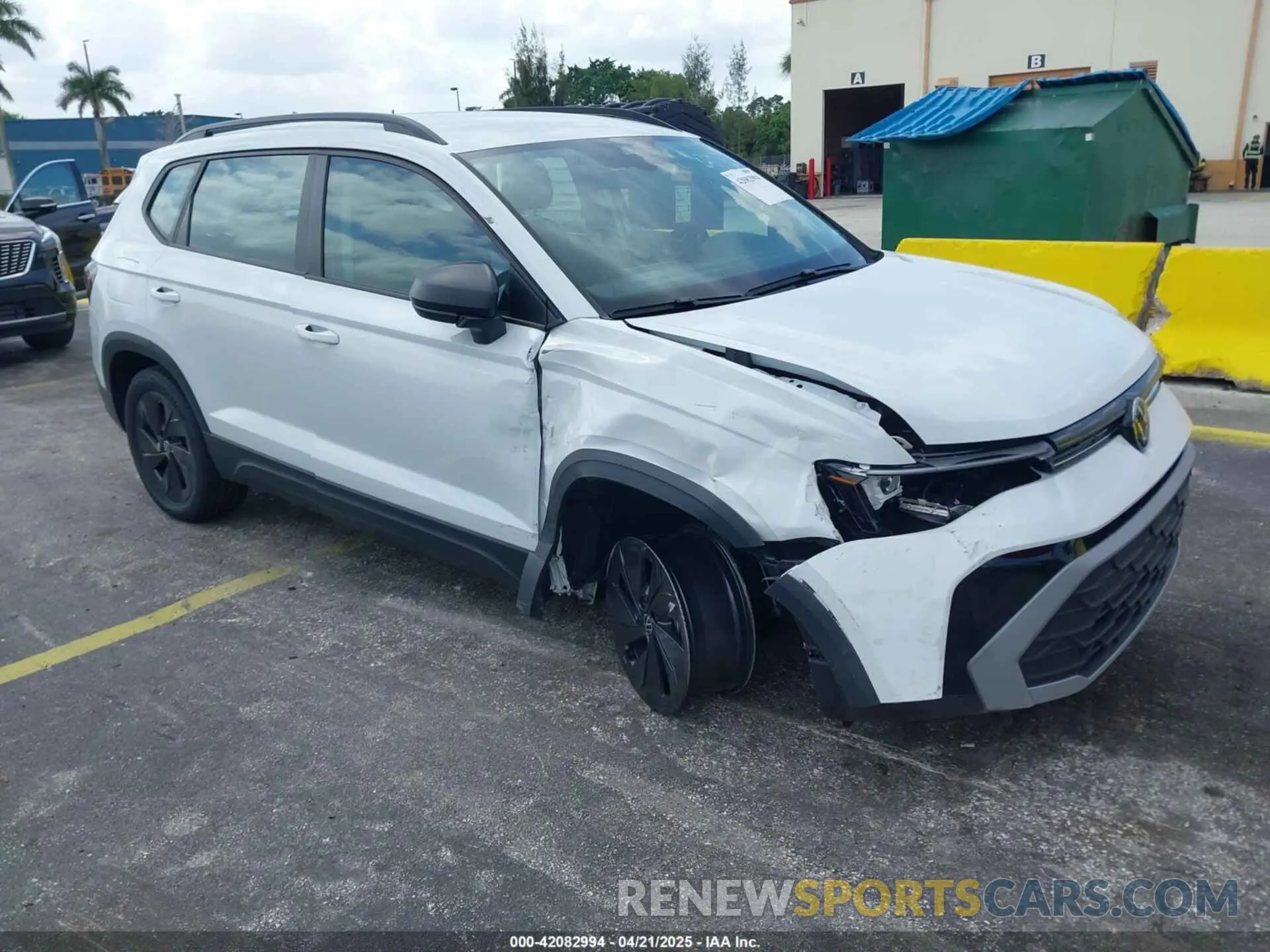 1 Photograph of a damaged car 3VV5C7B23SM005781 VOLKSWAGEN TAOS 2025