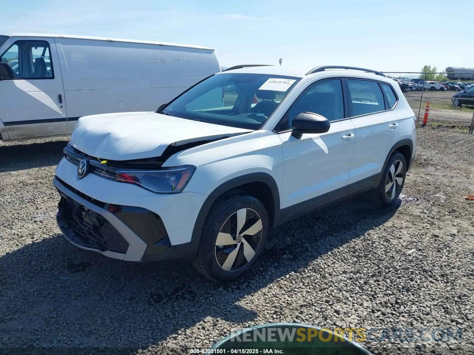 2 Photograph of a damaged car 3VV8C7B28SM034092 VOLKSWAGEN TAOS 2025