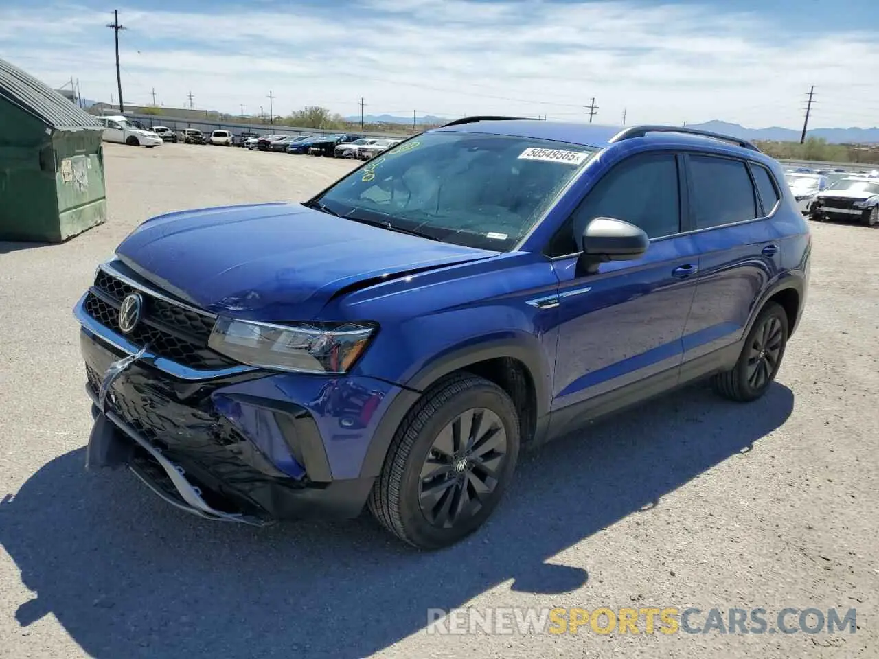 1 Photograph of a damaged car 3VVCX7B2XPM372275 VOLKSWAGEN TAOS S 2023